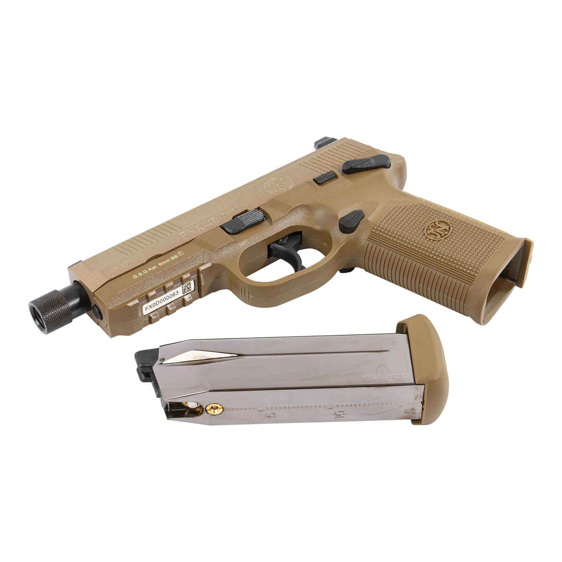 FN Herstal FNX 45 Tactical (FDE), GBB