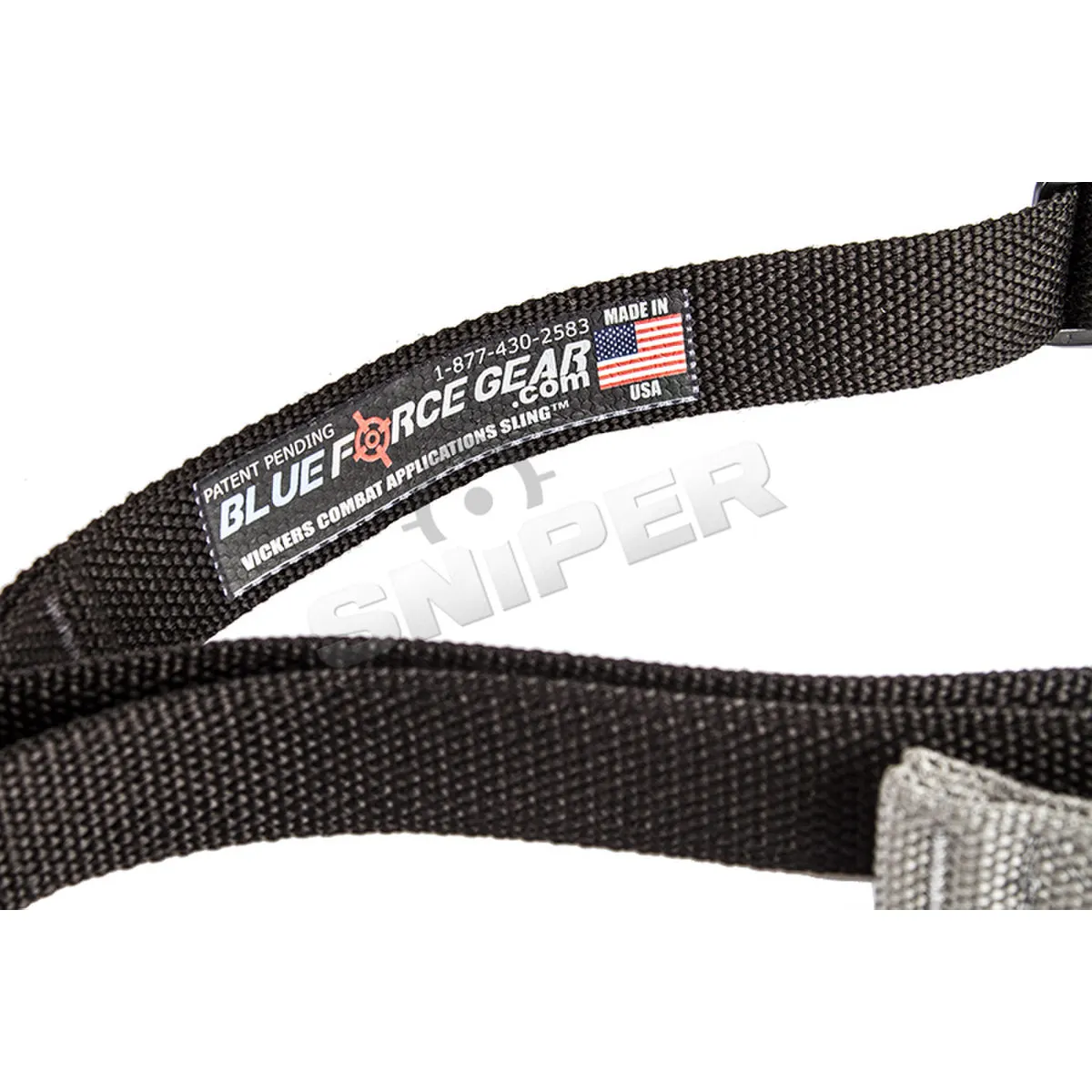 Vickers Push Button Sling, Black Vickers Push Button Sling, Black