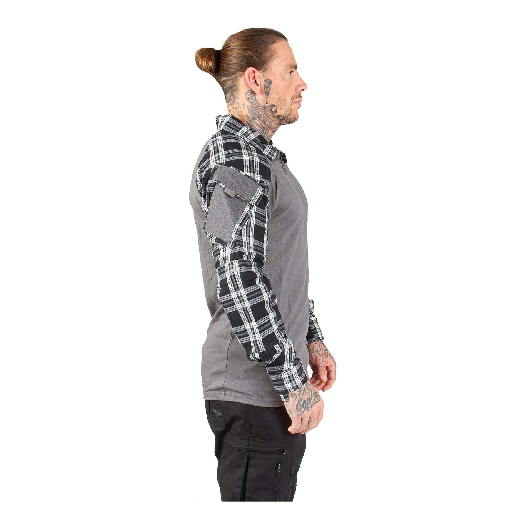 Invader Gear Flannel Combat Shirt, Black
