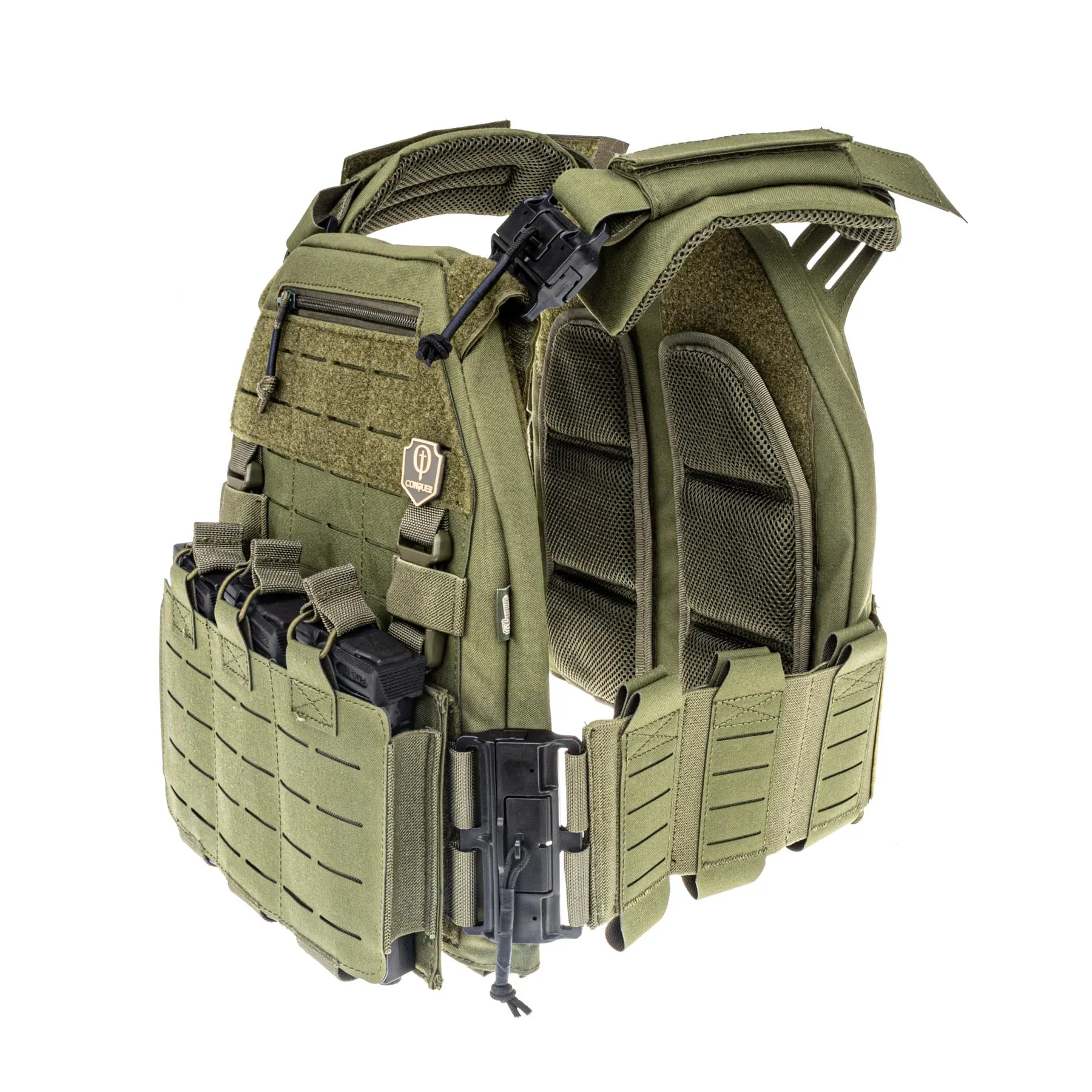Conquer MQR Vest Plattenträger, OD Conquer MQR Vest Plattenträger, OD