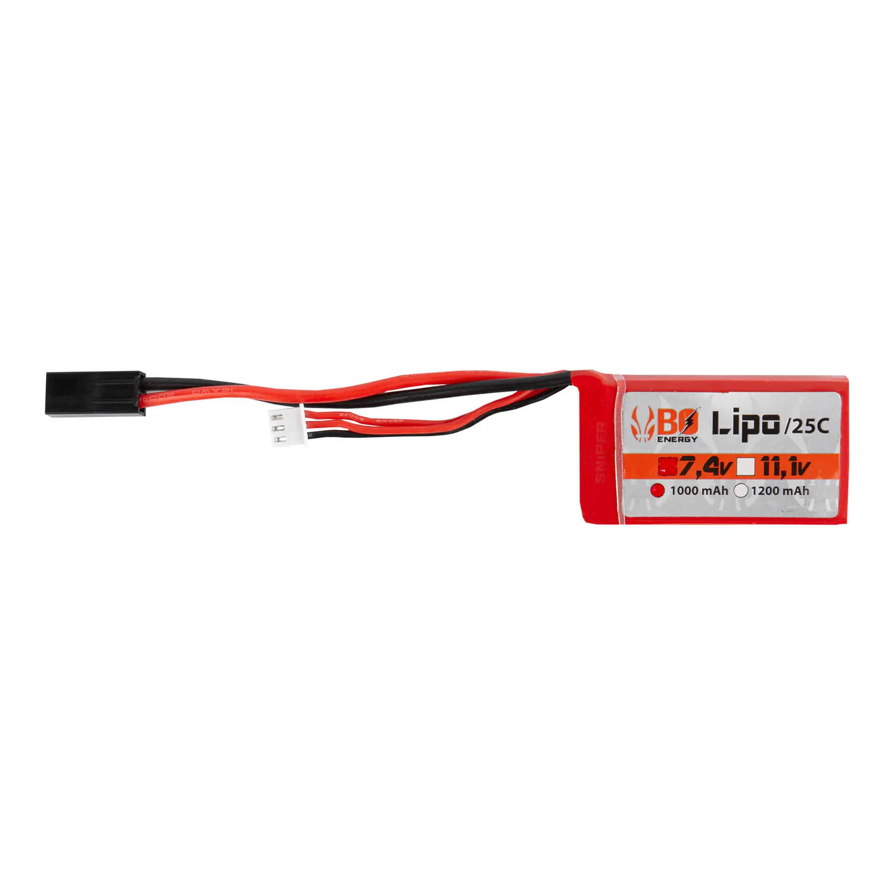Tamiya 7,4V 1000mAh 25C LiPo Akku, 1 Stick