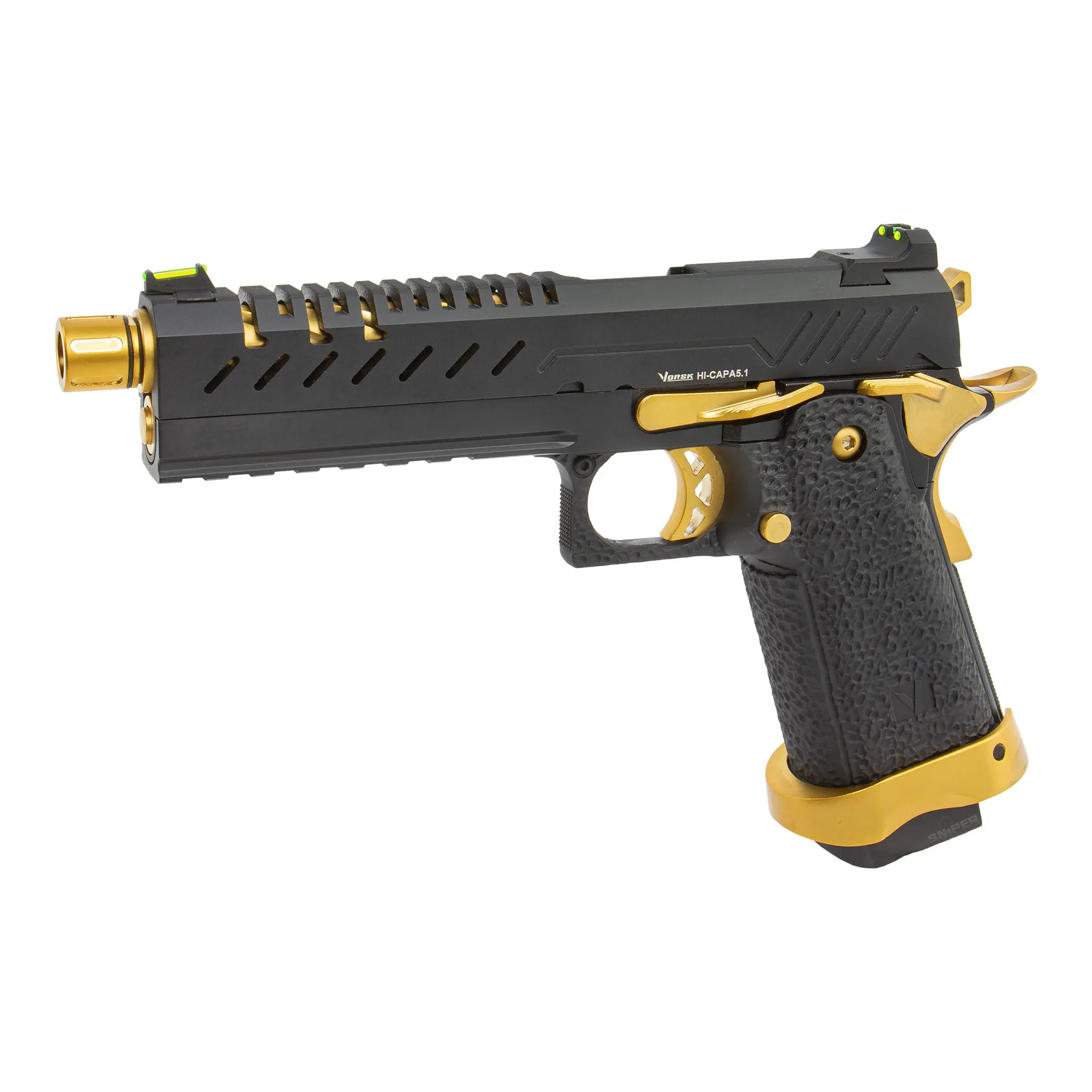 Vorsk Hi-Capa 5.1 Gold Match GBB Softair Pistole