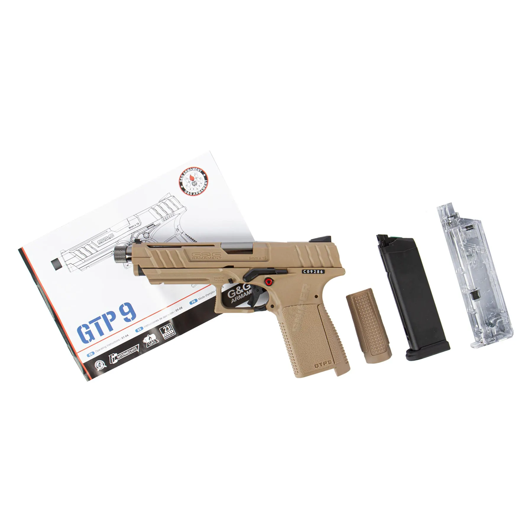 G&G GTP 9 Desert GBB Softair Pistole