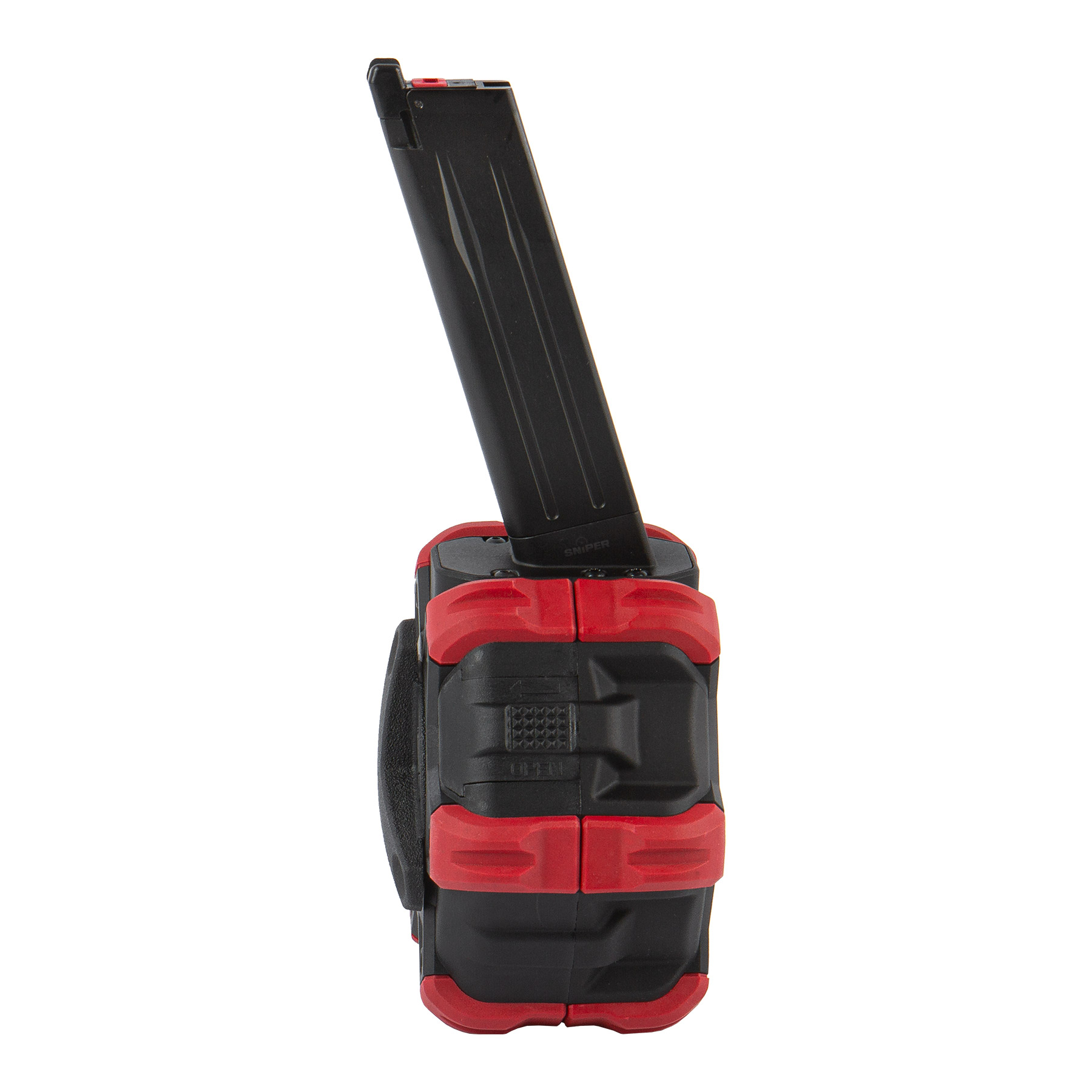 Hi Capa Drum Mag GBB, 350rds., black / red