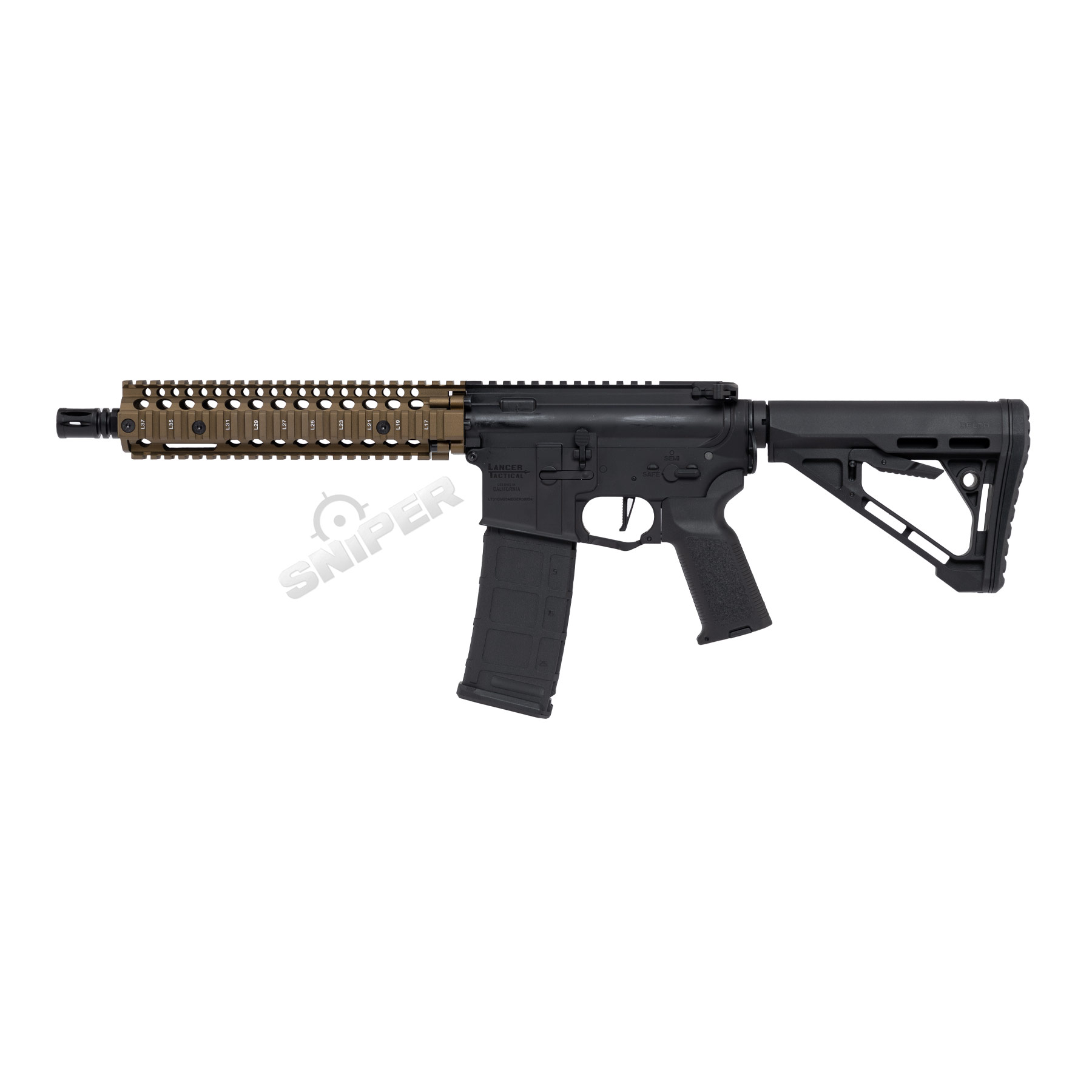 Einsteiger Set #2 - Lancer MK18 Gen3 ETU Full Metal (S)AEG, Black/Bronze