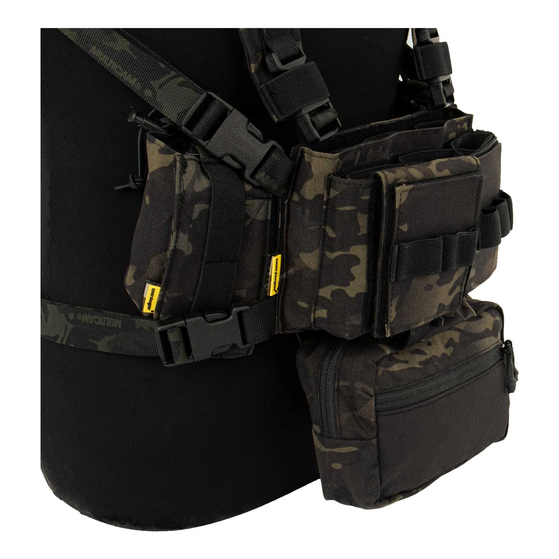 Micro Fight Chissis MK3 Chest Rig, Multicam Black