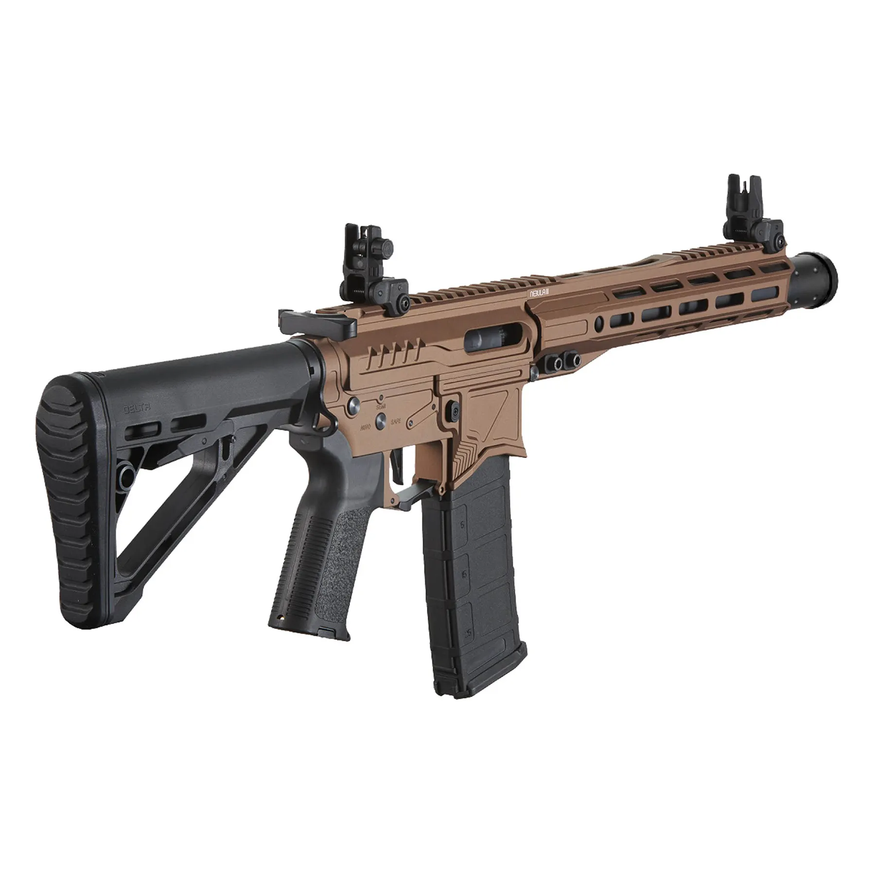 Zion Arms Gen4 w/ Nebula II 10" M-Lok (S)AEG, Choclate