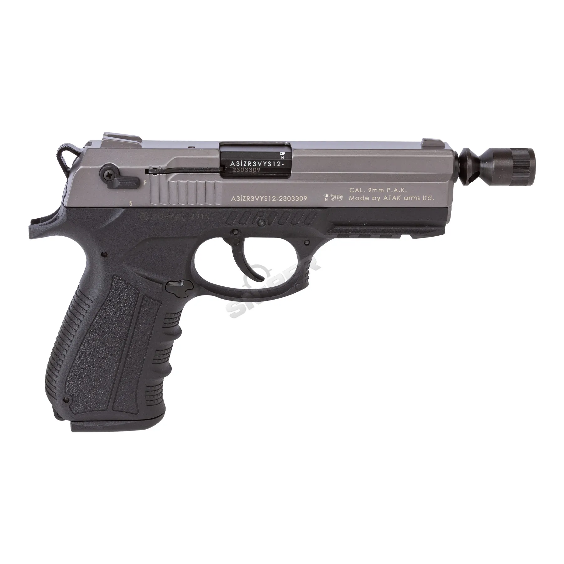 Zoraki 2-918 9mm P.A.K. Schreckschusspistole, Titan