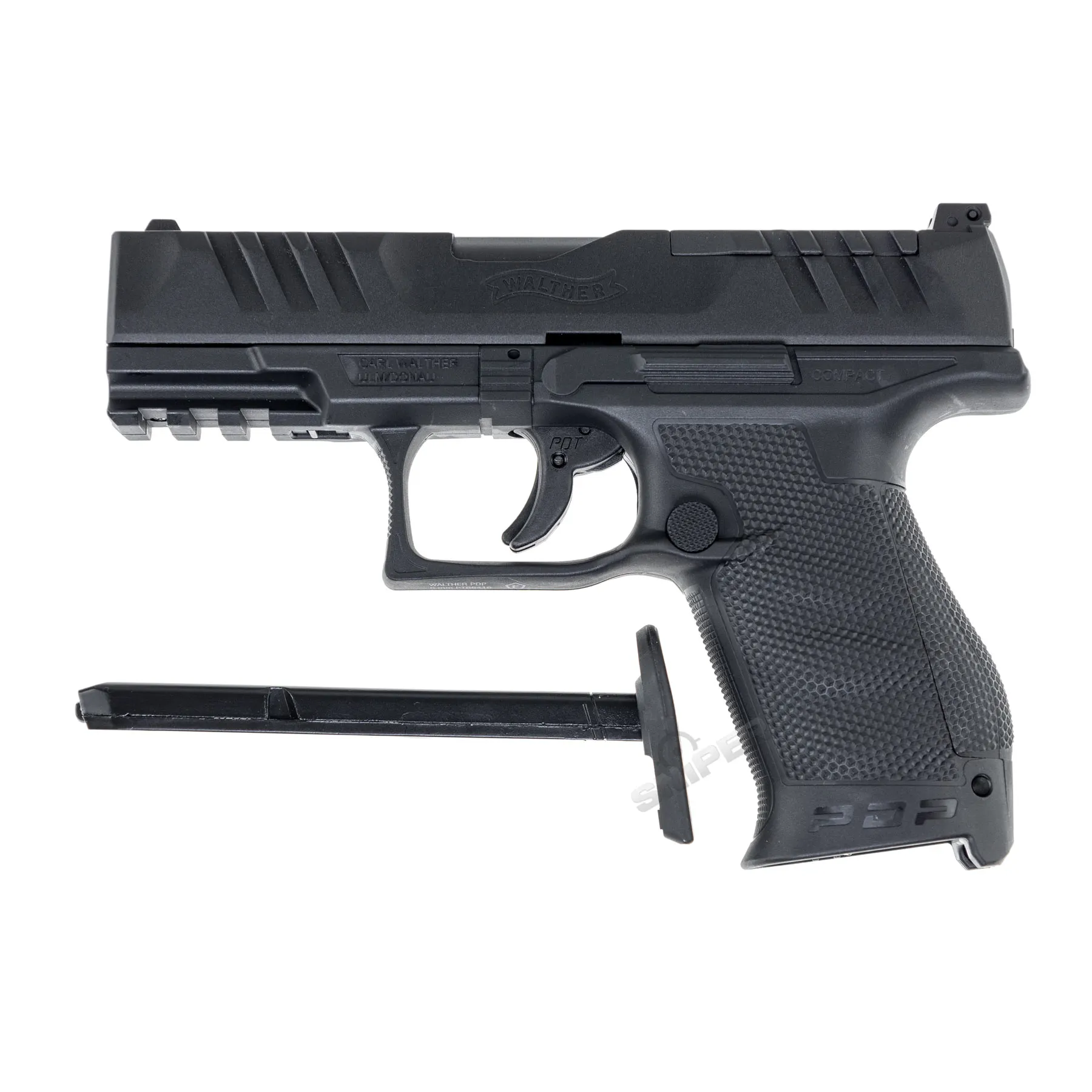 Walther PDP Compact 4" NBB Co2 Softair Pistole, Black Walther PDP Compact 4" NBB Co2 Softair Pistole, Black