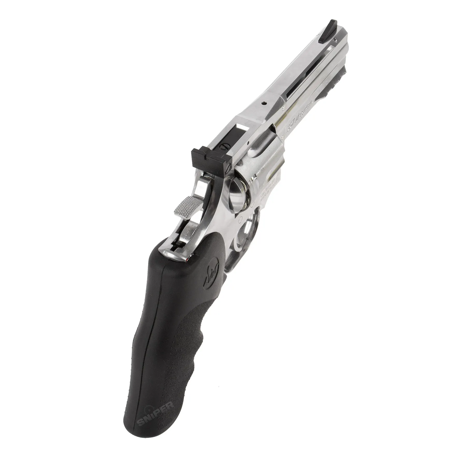 Revolver Dan Wesson 715 4" silver CO2