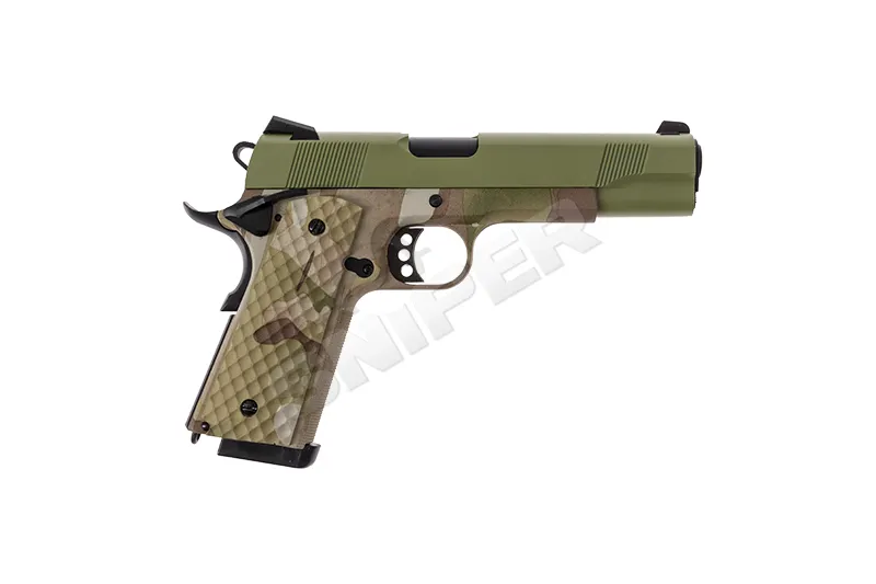 Raven 1911 MEU GBB, Camo/ Green