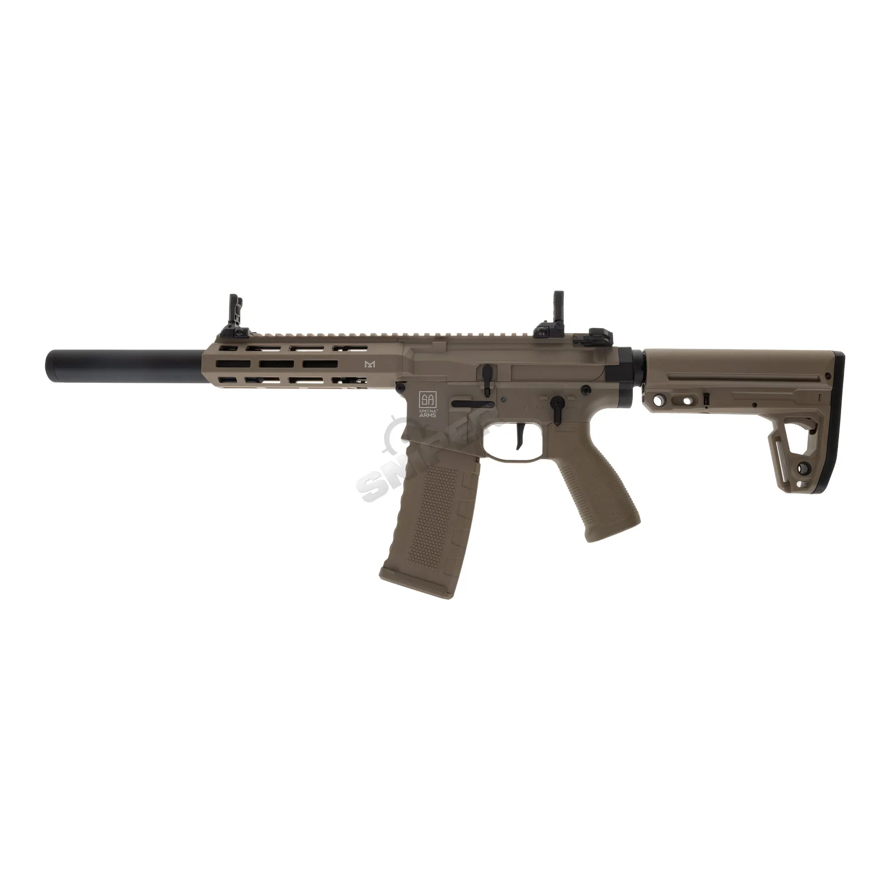 Specna Arms SA-F21 Flex Tuned-Up w/ ETU < 0,5 Joule Softair Gewehr, Tan Specna Arms SA-F21 Flex Tuned-Up w/ ETU < 0,5 Joule Softair Gewehr, Tan