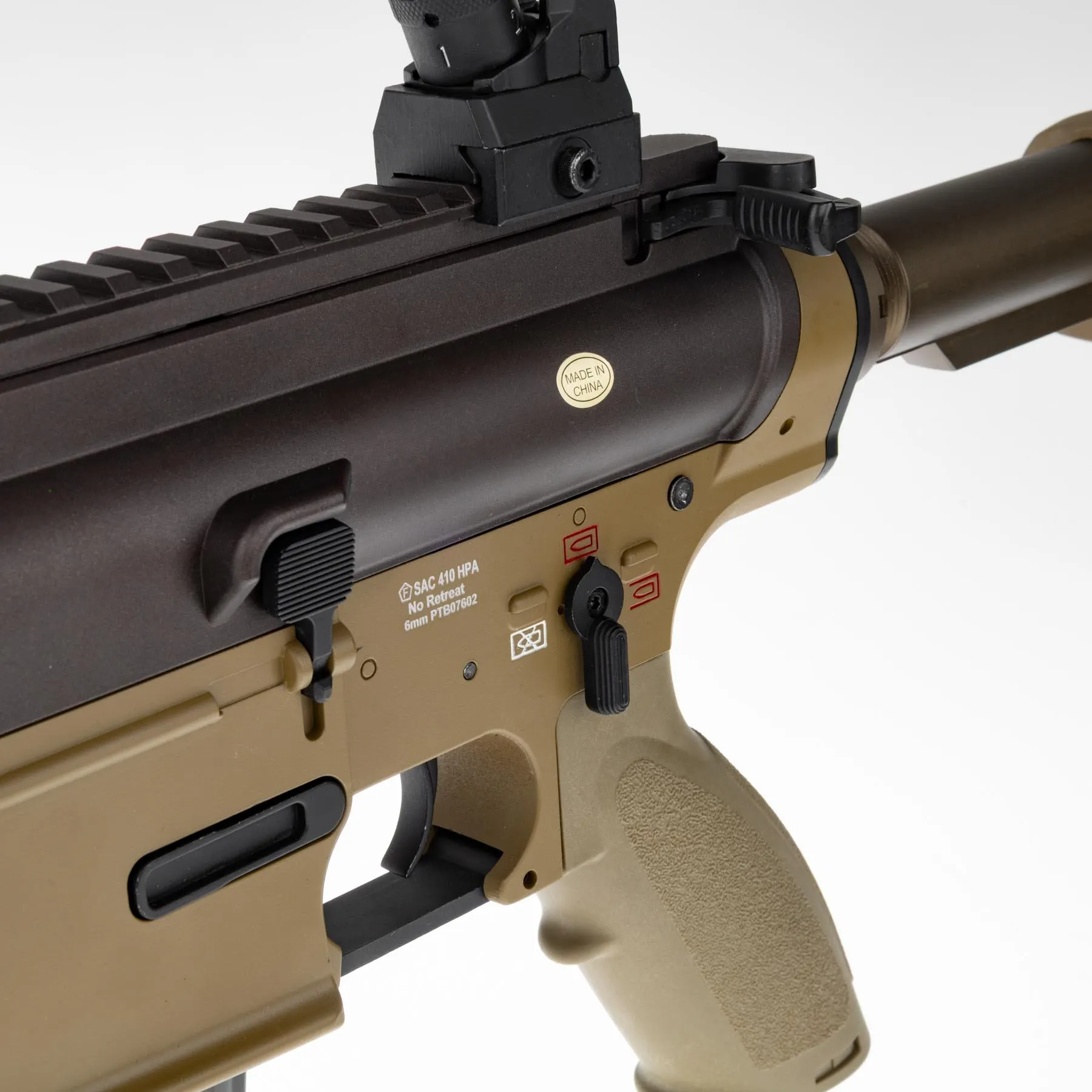 SAC x Wolverine GE17 HPA DMR Rifle, Tan