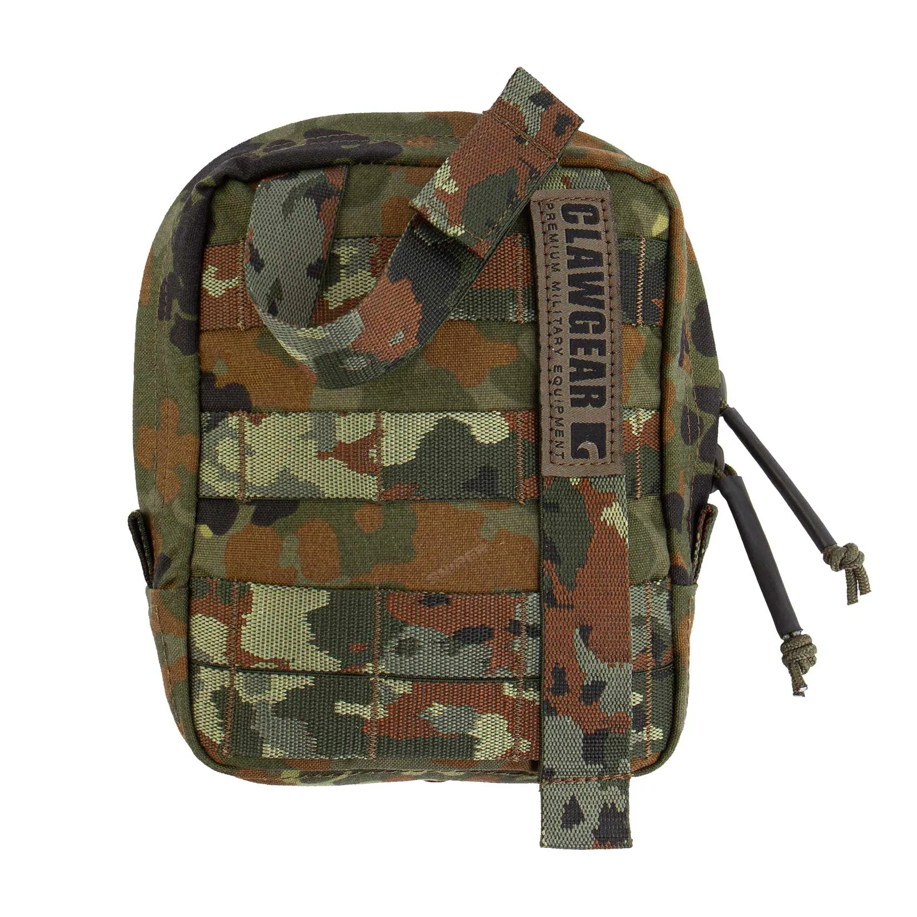 Medium Vertical Utility Pouch Zipped Core, Flecktarn