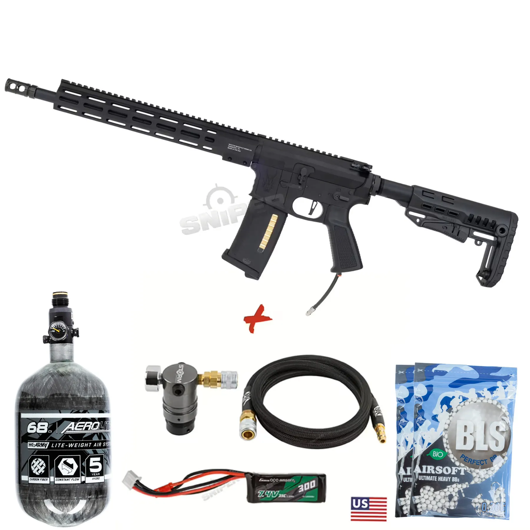 HPA Deal #3 - MTW Billet 14,5" Tactical Inferno Edition Gen. 3, Black