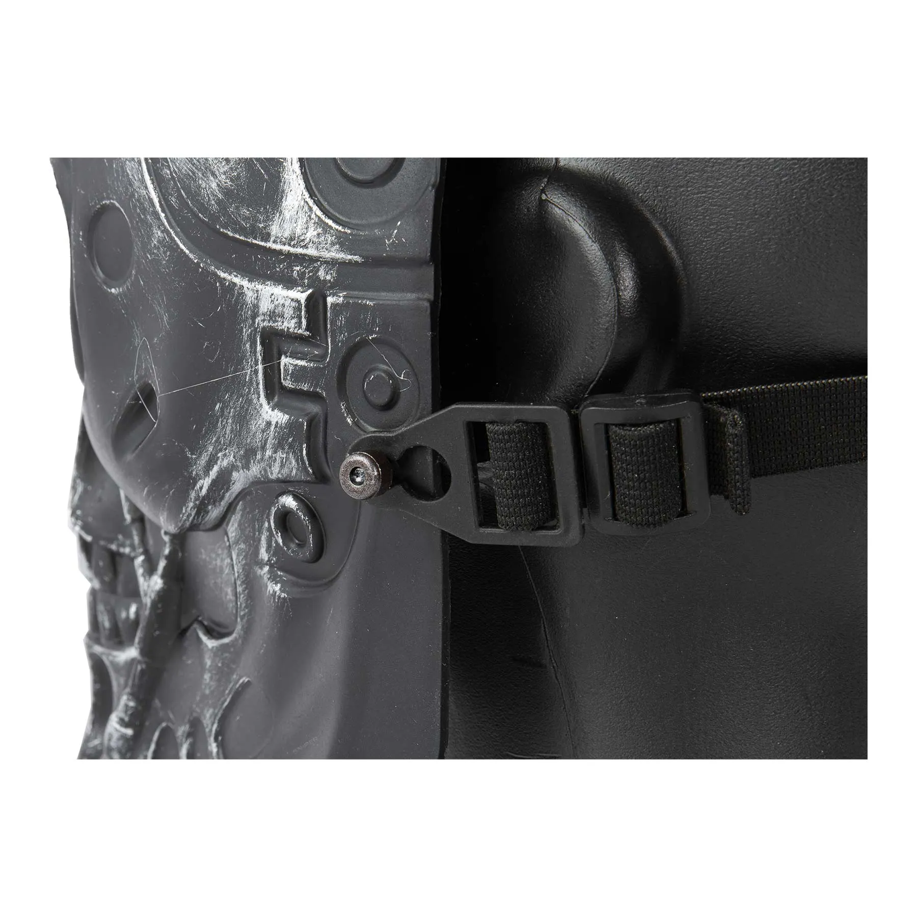 Full Face Mechanical Skull Mask, Silver & Black
