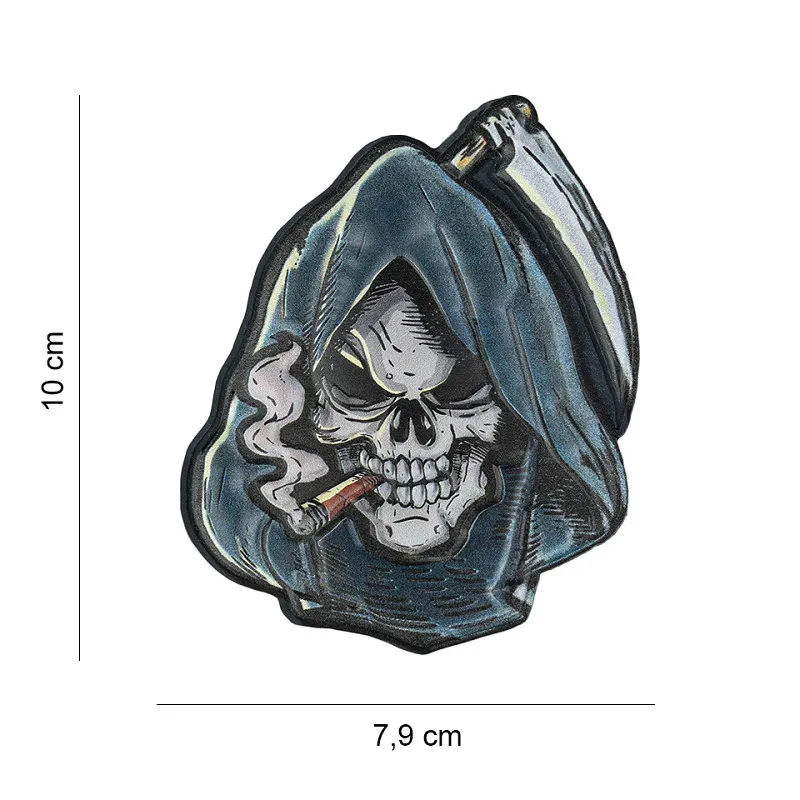 Patch 3D PVC Skull Grim Reaper