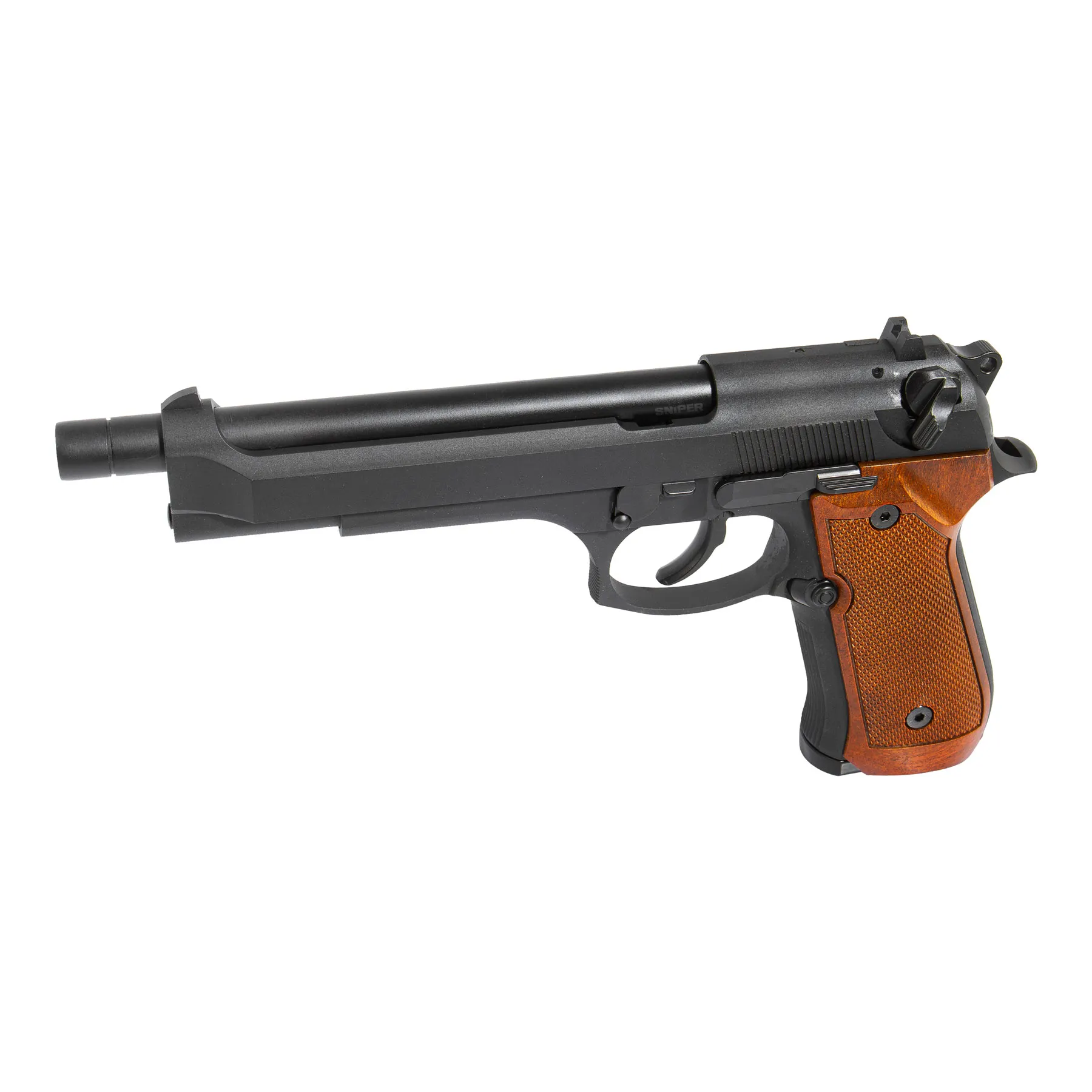 WE M92L Full Metal GBB Softair Pistole, Black