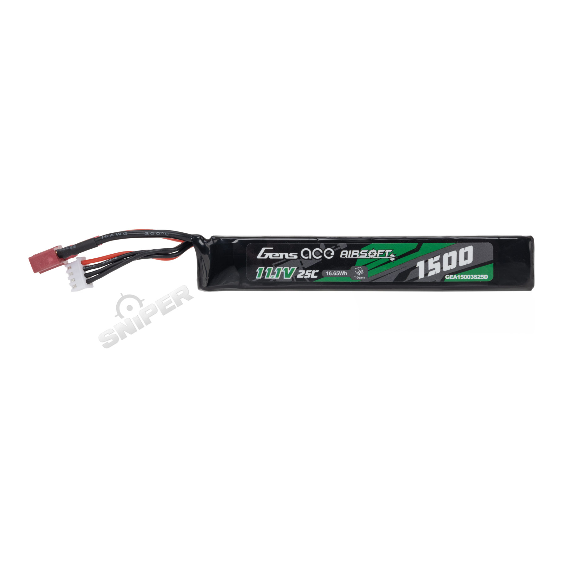 Dean 11,1V 1500mAh 25C LiPo-Akku, 1 Stick