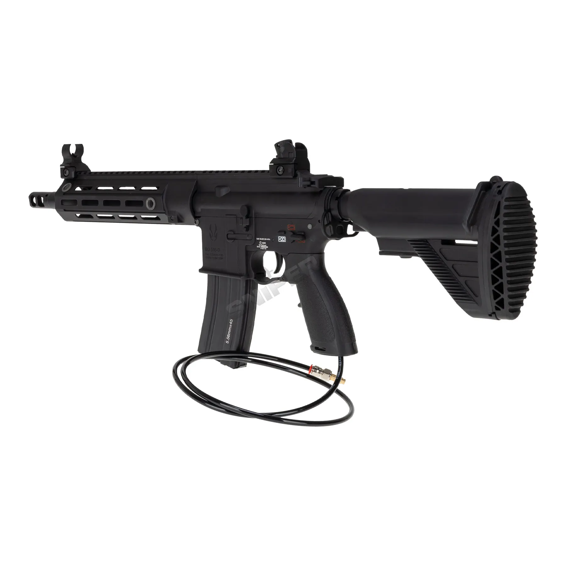 SAC x Mancraft Gen.3 BO 595 Elite Pro Full Metal M4 11" HPA, Black