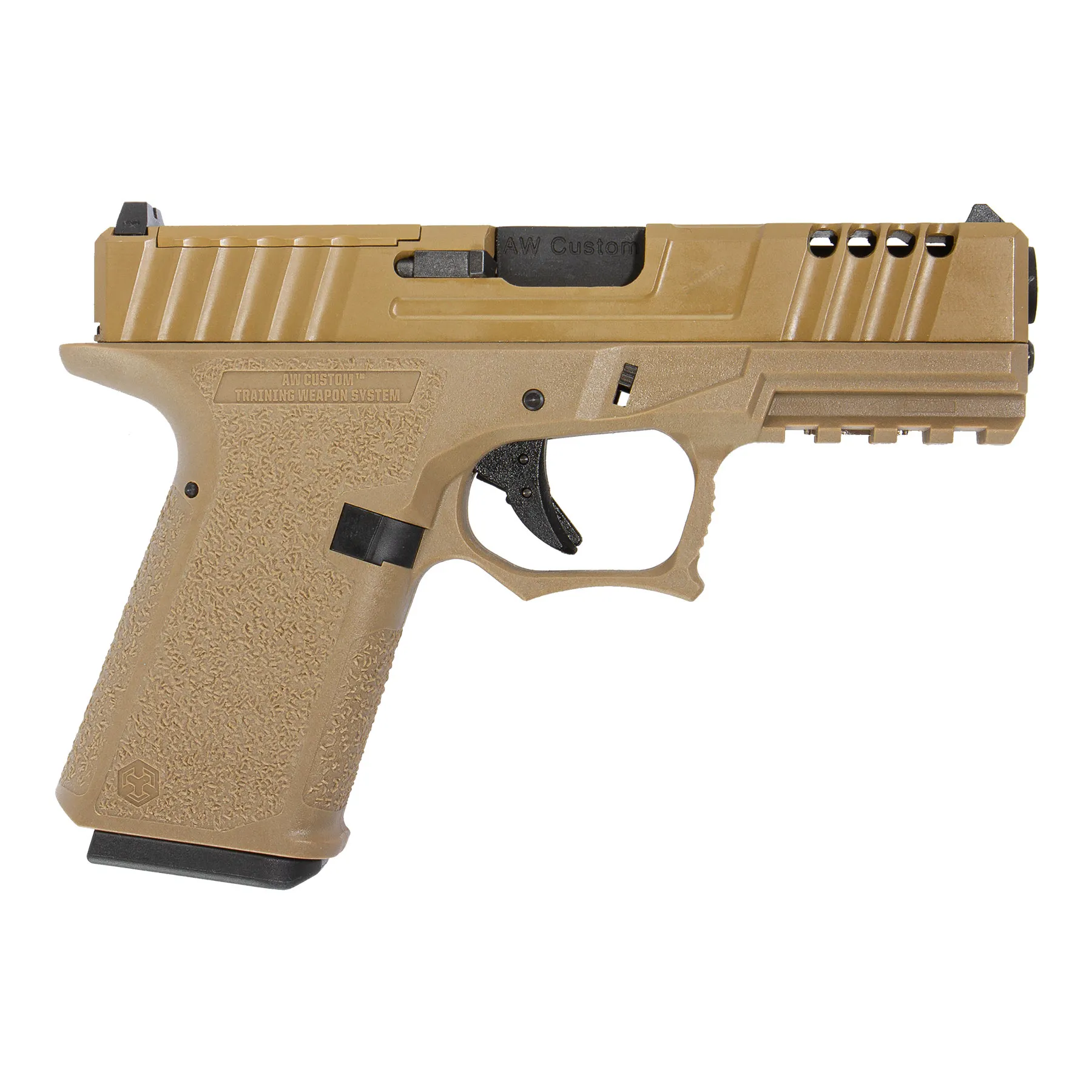 AW Custom VX9 Mod.1 Precut GBB Softair Pistole, FDE