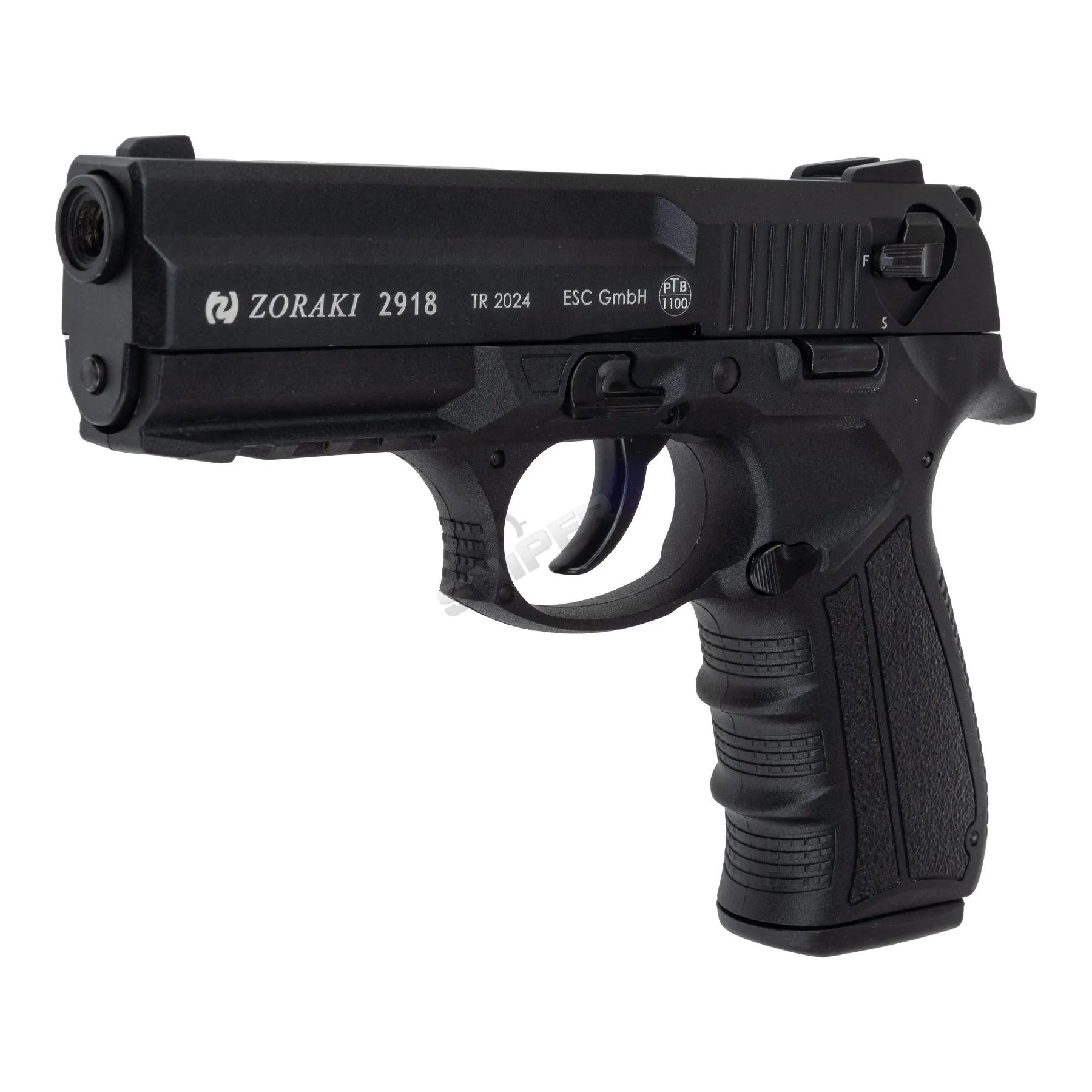 Zoraki 2-918 9mm P.A.K. Schreckschusspistole, Black