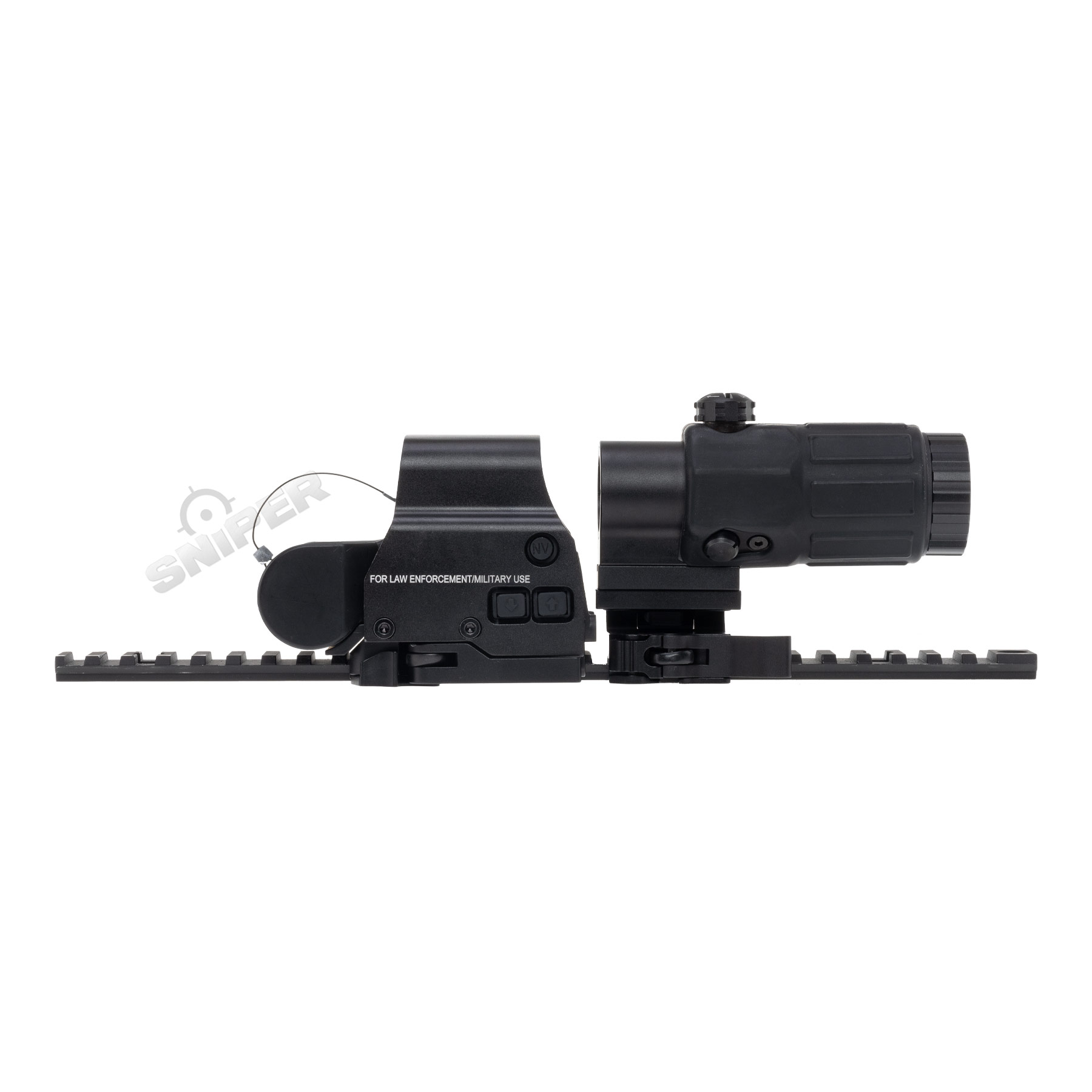 Reapo R558 Holo Red Dot VIsier w/ 3x Magnifier, Black