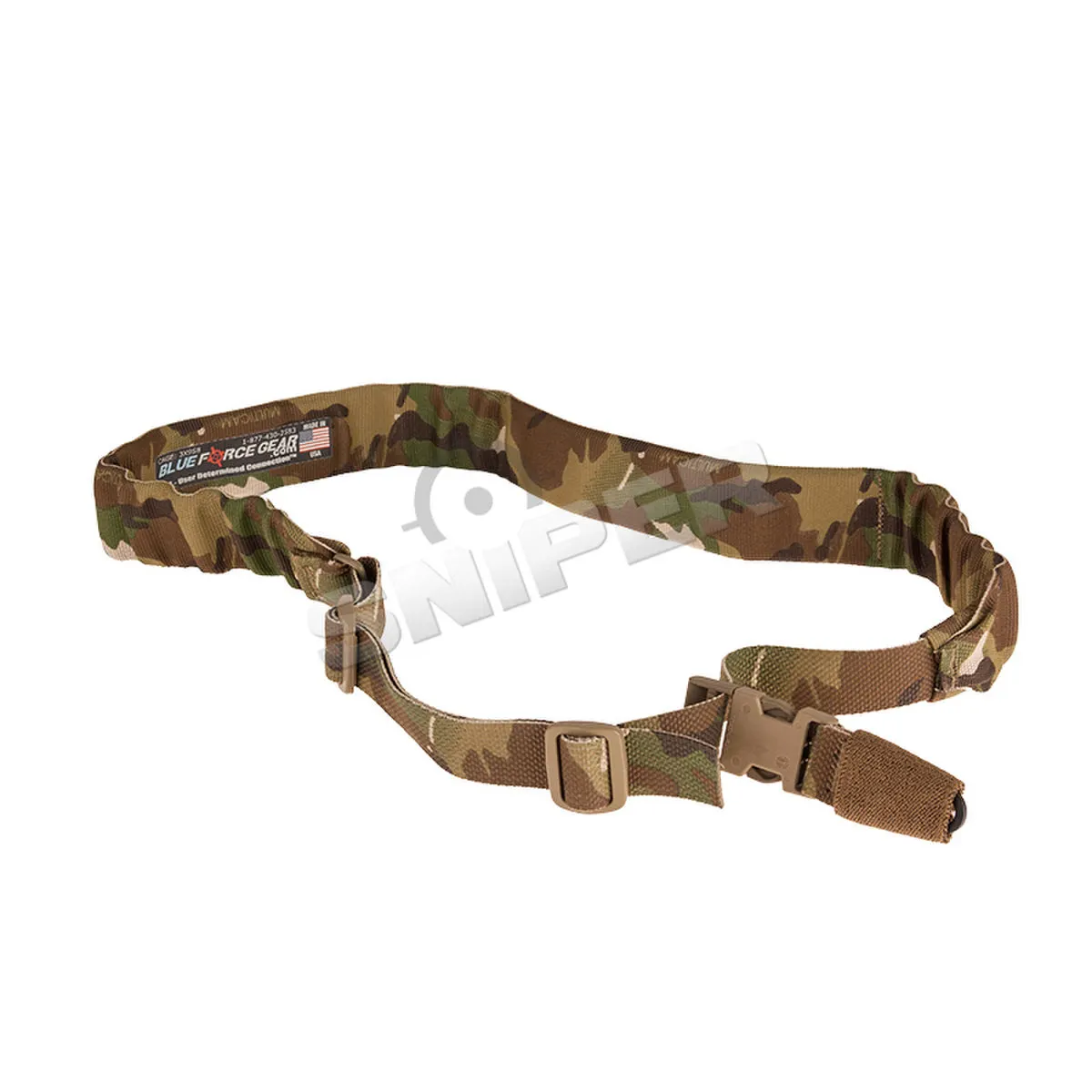 Padded Bungee One Point Snap Hook Sling, Multicam