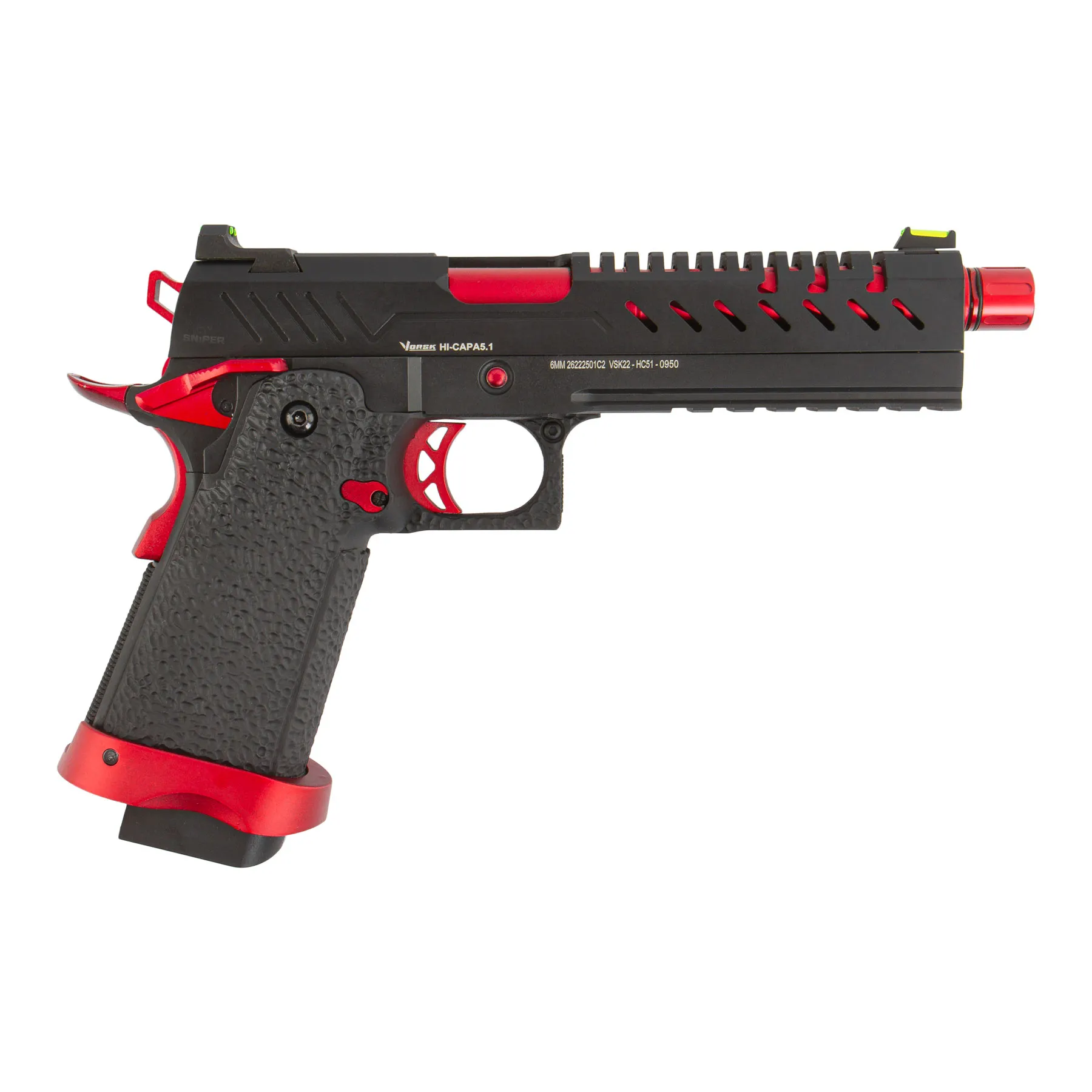 Vorsk Hi-Capa 5.1 Red Match GBB Softair Pistole