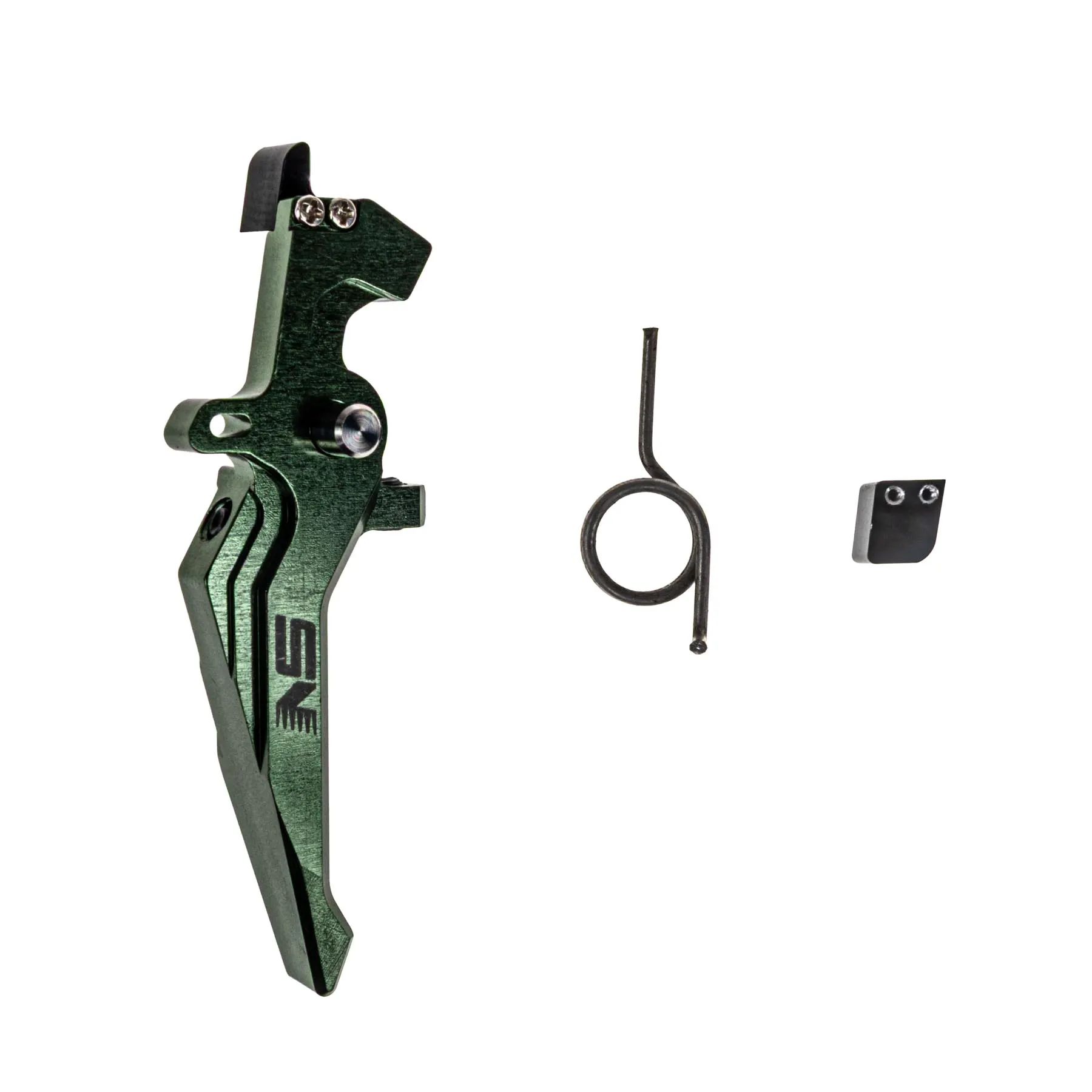 CNC Aluminum Adjustable Trigger Style B, Green CNC Aluminum Adjustable Trigger Style B, Green