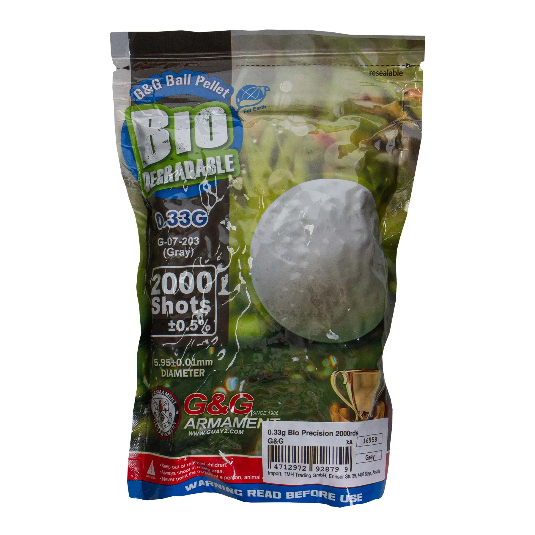 0,33g Bio BBs, 2.000er Beutel