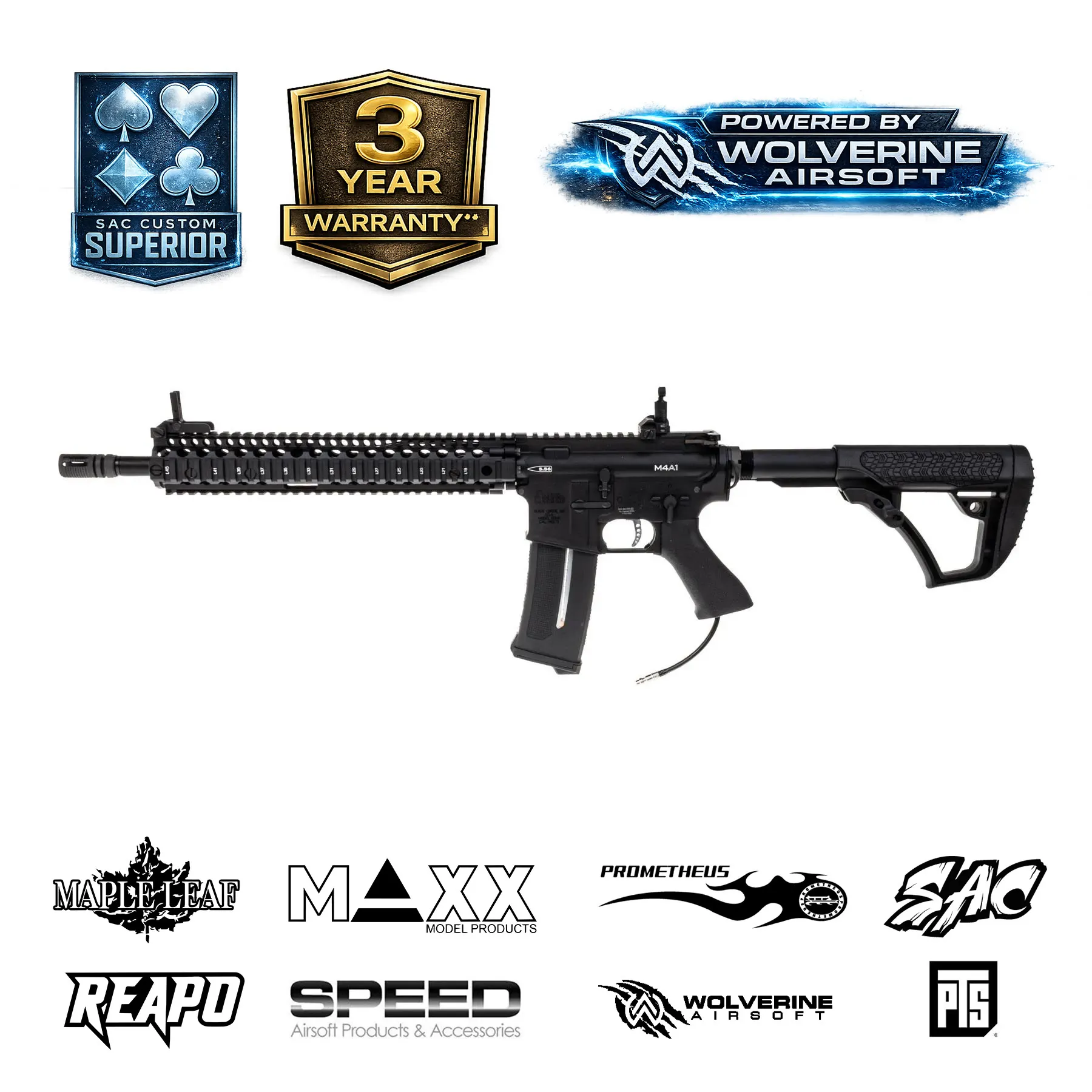 SAC x Wolverine Daniel Defense Block II New Gen 2026, Black