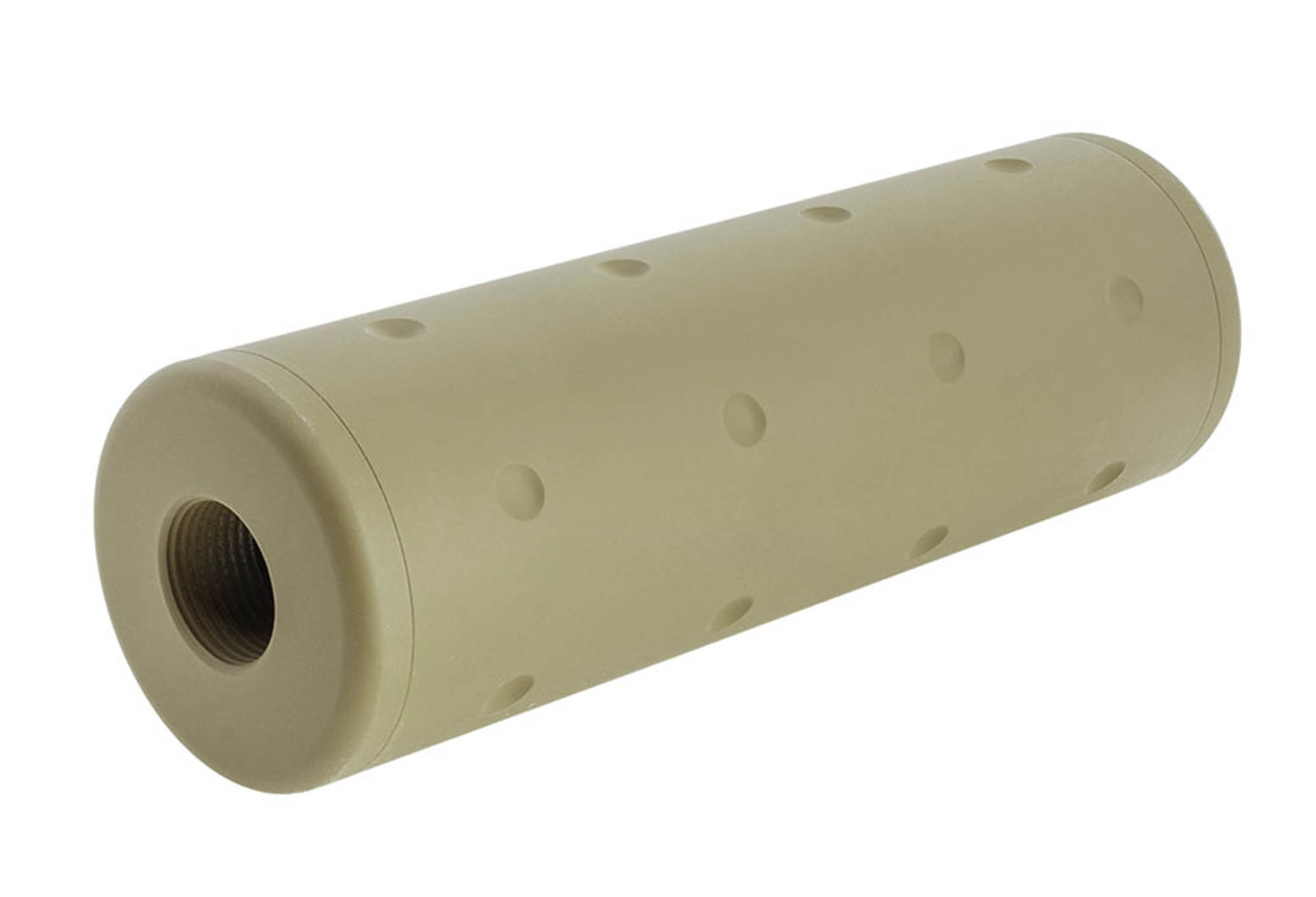 BO 110mm Short Universal Silencer, Tan