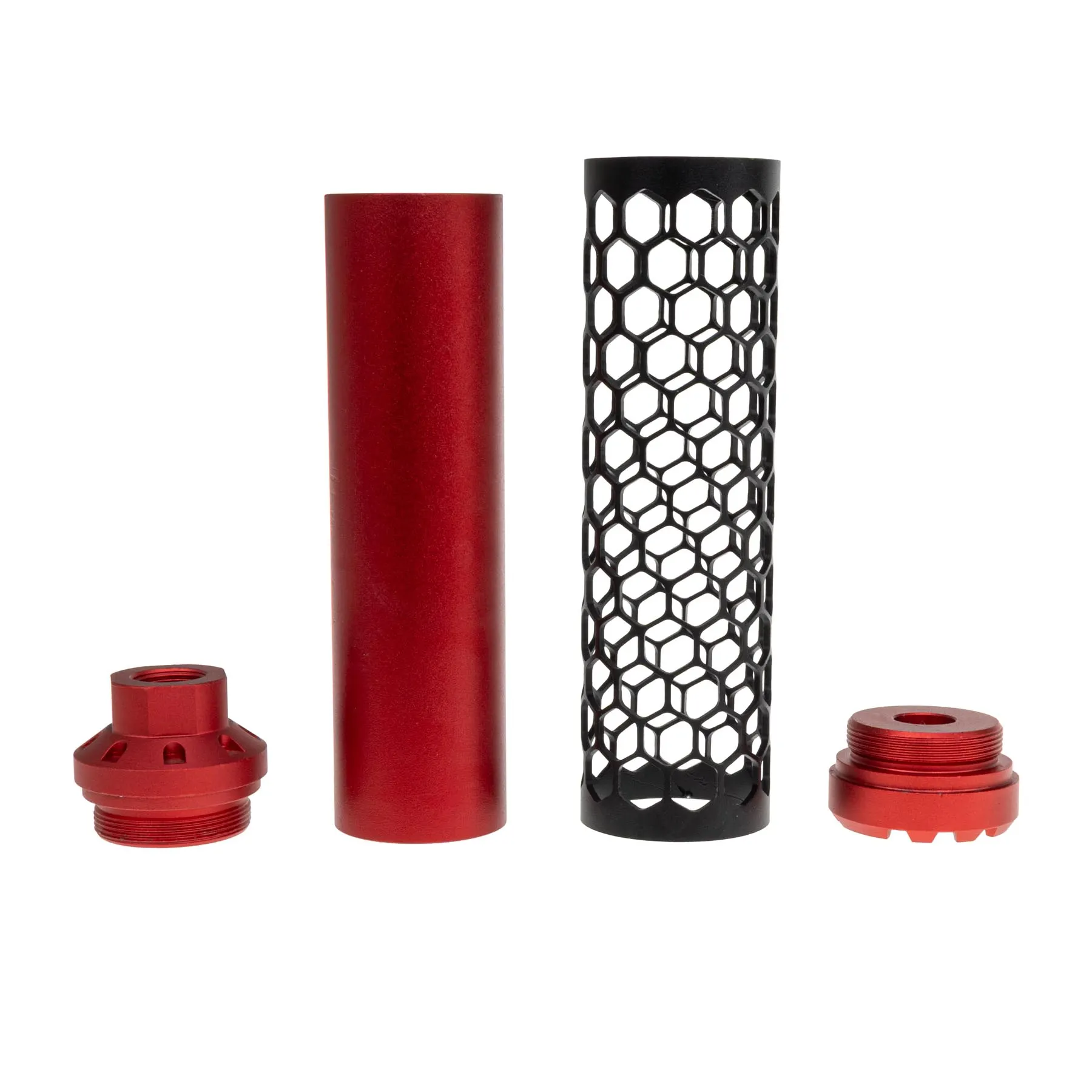 Reapo Hexa-Silencer 14mm CCW, Red