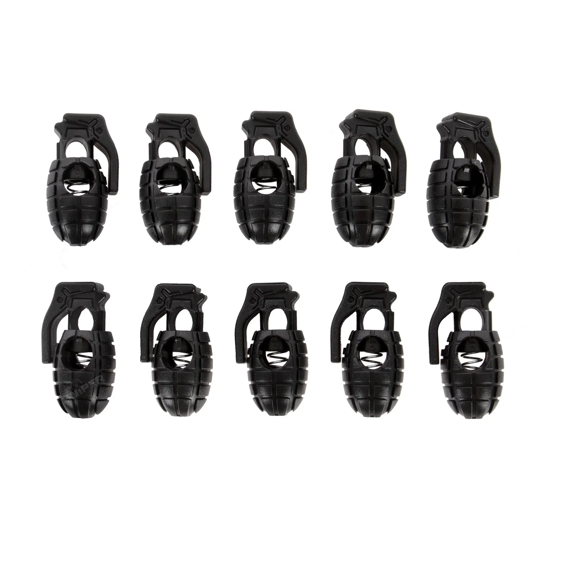 Kordelstopper 10er Set, Black Kordelstopper 10er Set, Black