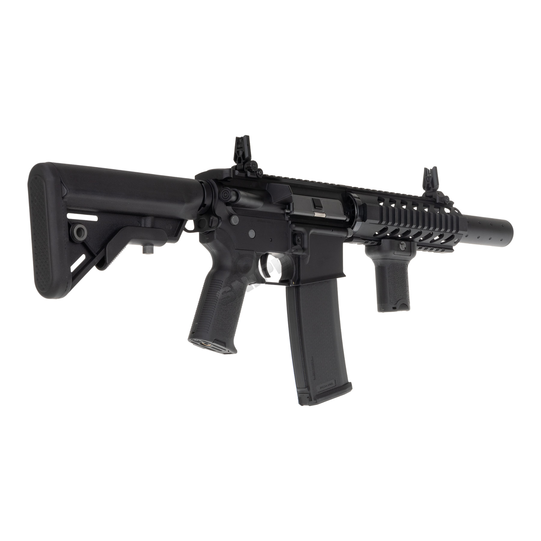 Einsteiger Set #2 - Specna Arms SA-E11 Edge w/ Kestrel ETU < 0,5 Joule Softair Gewehr, Black