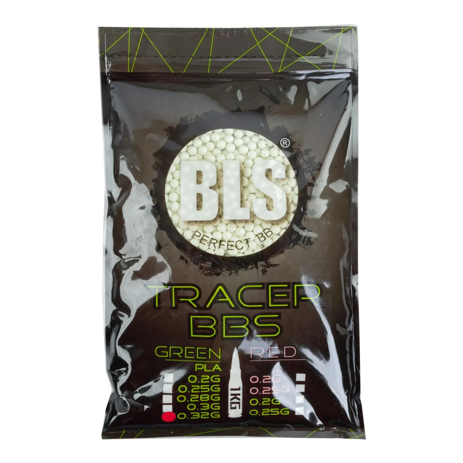 BLS Bio Tracer BB´s 0,32g Green, 1kg BLS Bio Tracer BB´s 0,32g Green, 1kg