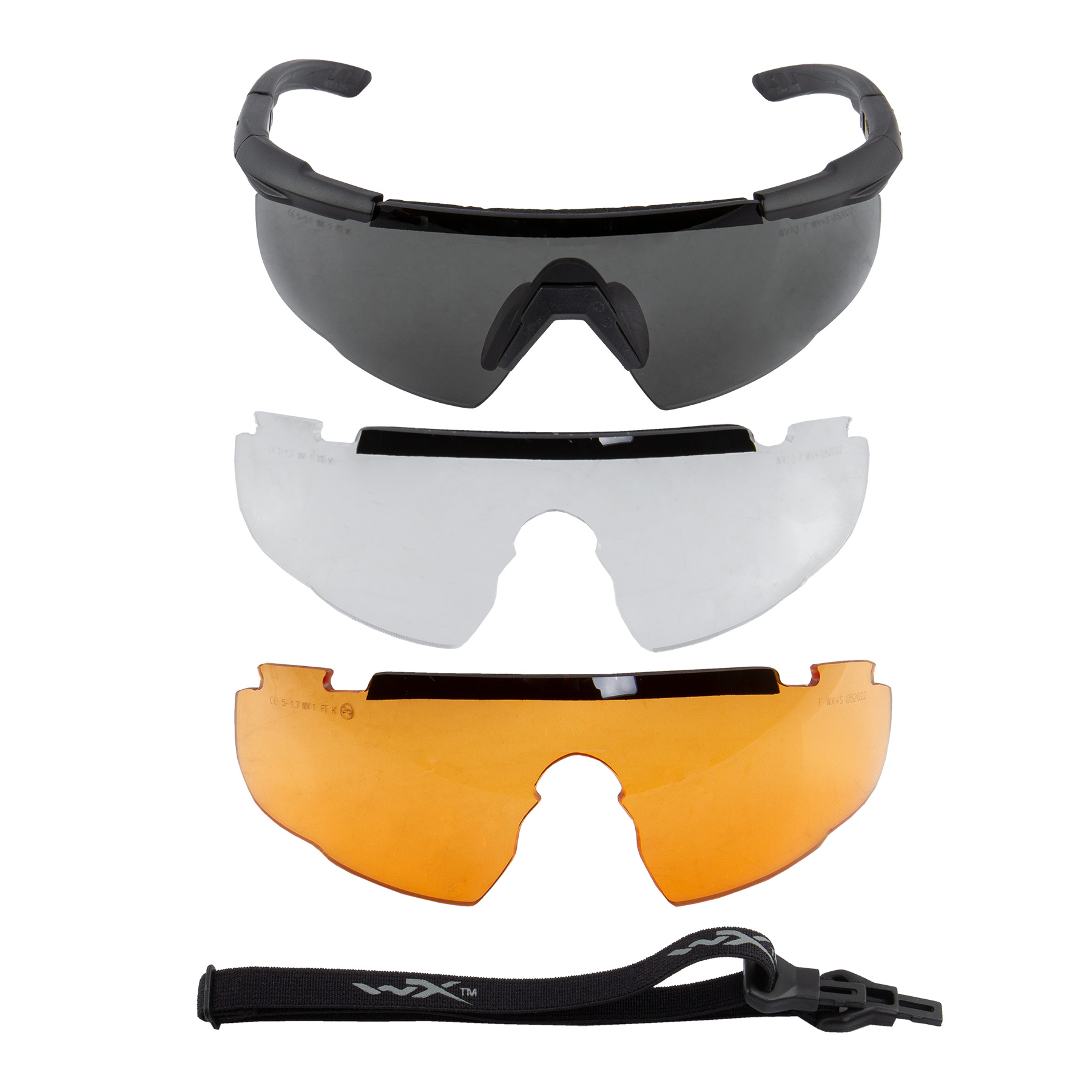 WileyX Saber Advanced Goggles, Grey/Clear/Light Lens