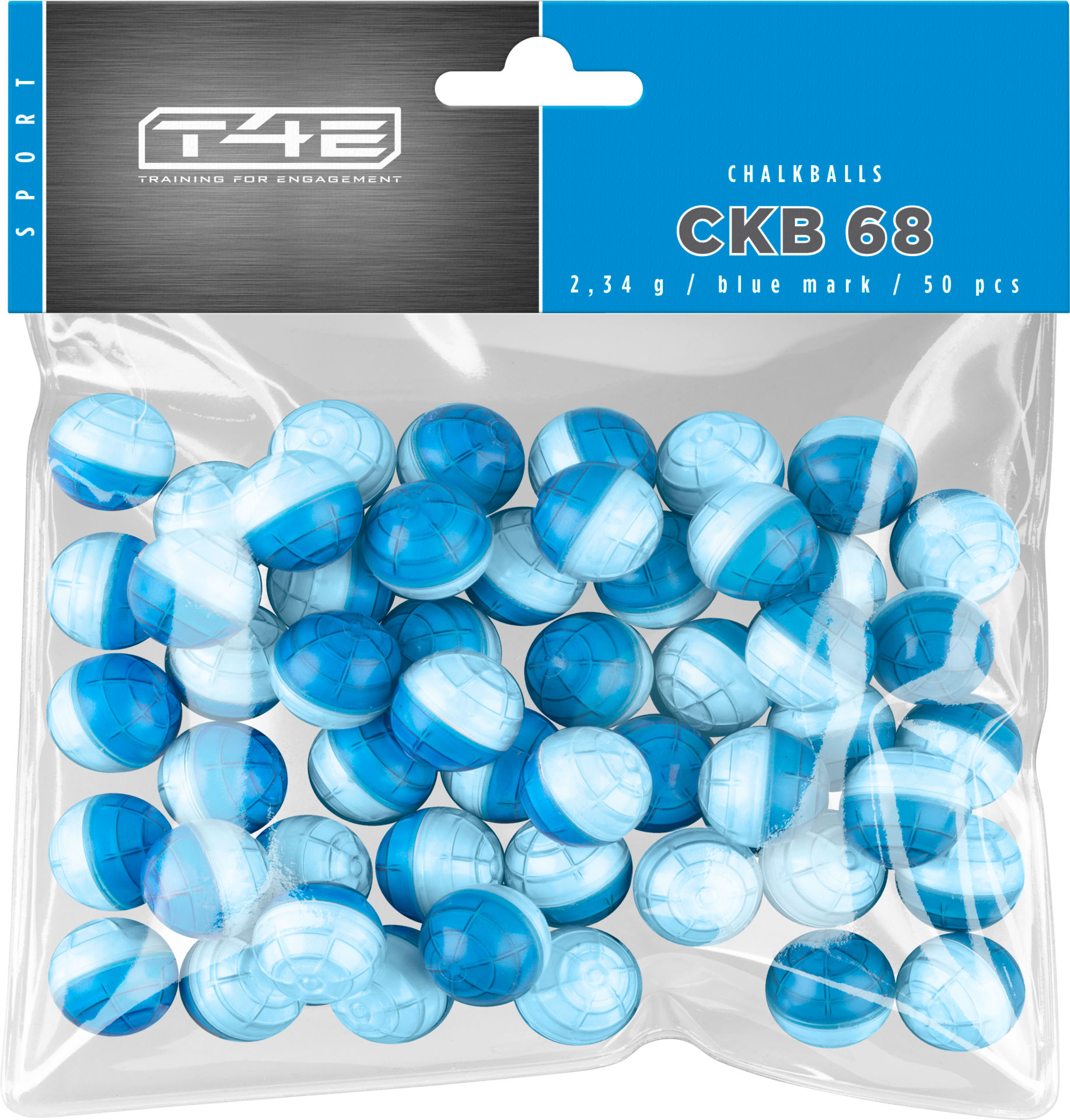 Chalkballs 68 Cal für Ram Waffen, 50rds