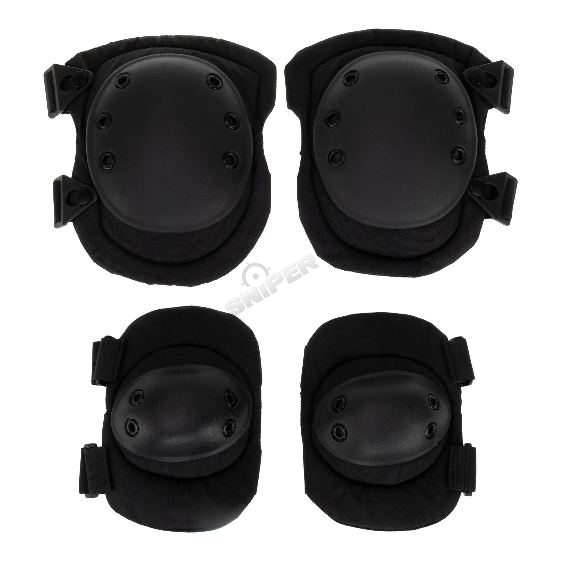 Reapo Knee and Elbow Protection Set, Black