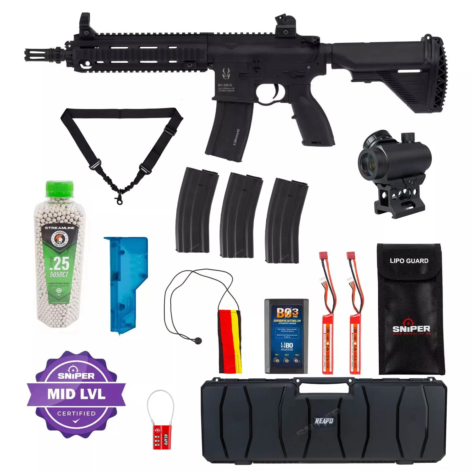 Einsteiger Set #4 - BO Delta 595 Polymer 11"  w/ Nebula ETU Gen 2 Pack Noir