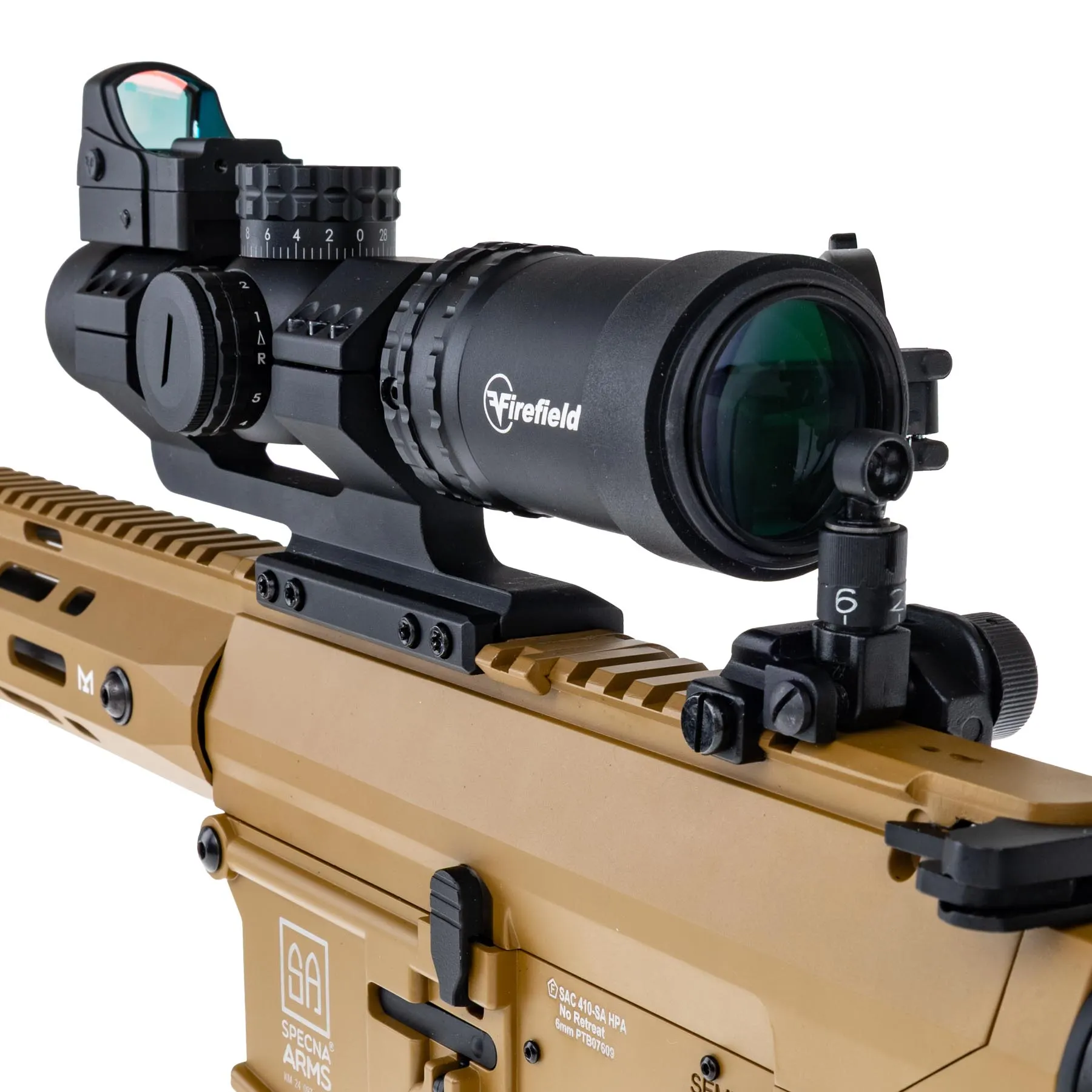 Prep My Airsoft - SAC x Wolverine SA-E35 DMR Rifle HPA, Tan Prep My Airsoft - SAC x Wolverine SA-E35 DMR Rifle HPA, Tan