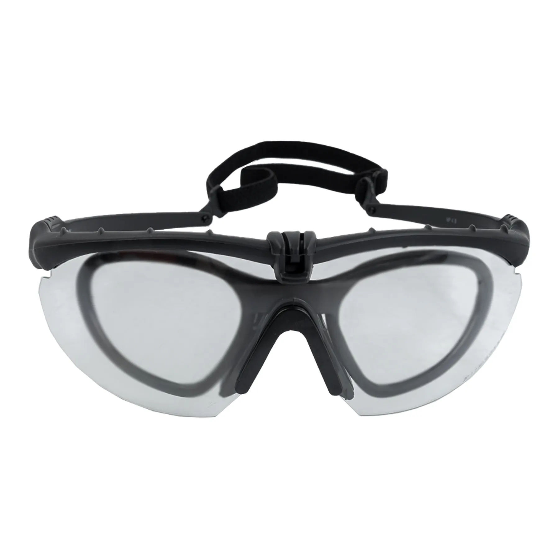 NP Battle Pro´s Schutzbrille mit Einsatz Black, Clear Lense