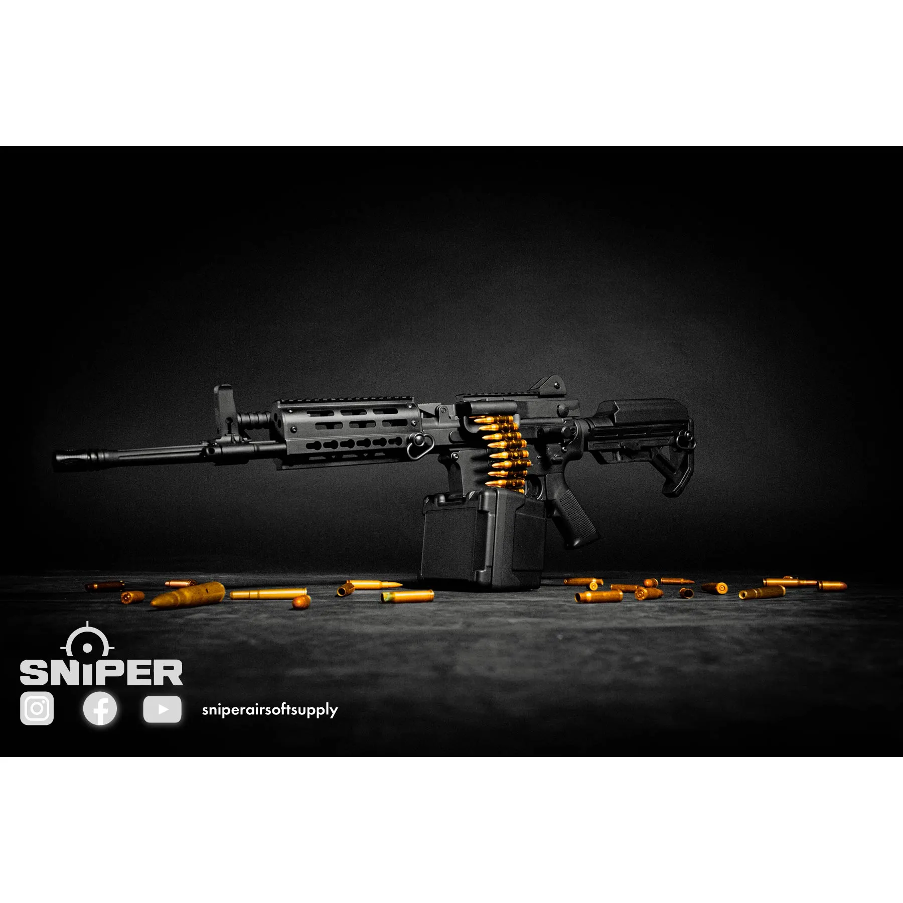 Golden Eagle MCR LMG mit Drum Mag, (S)AEG