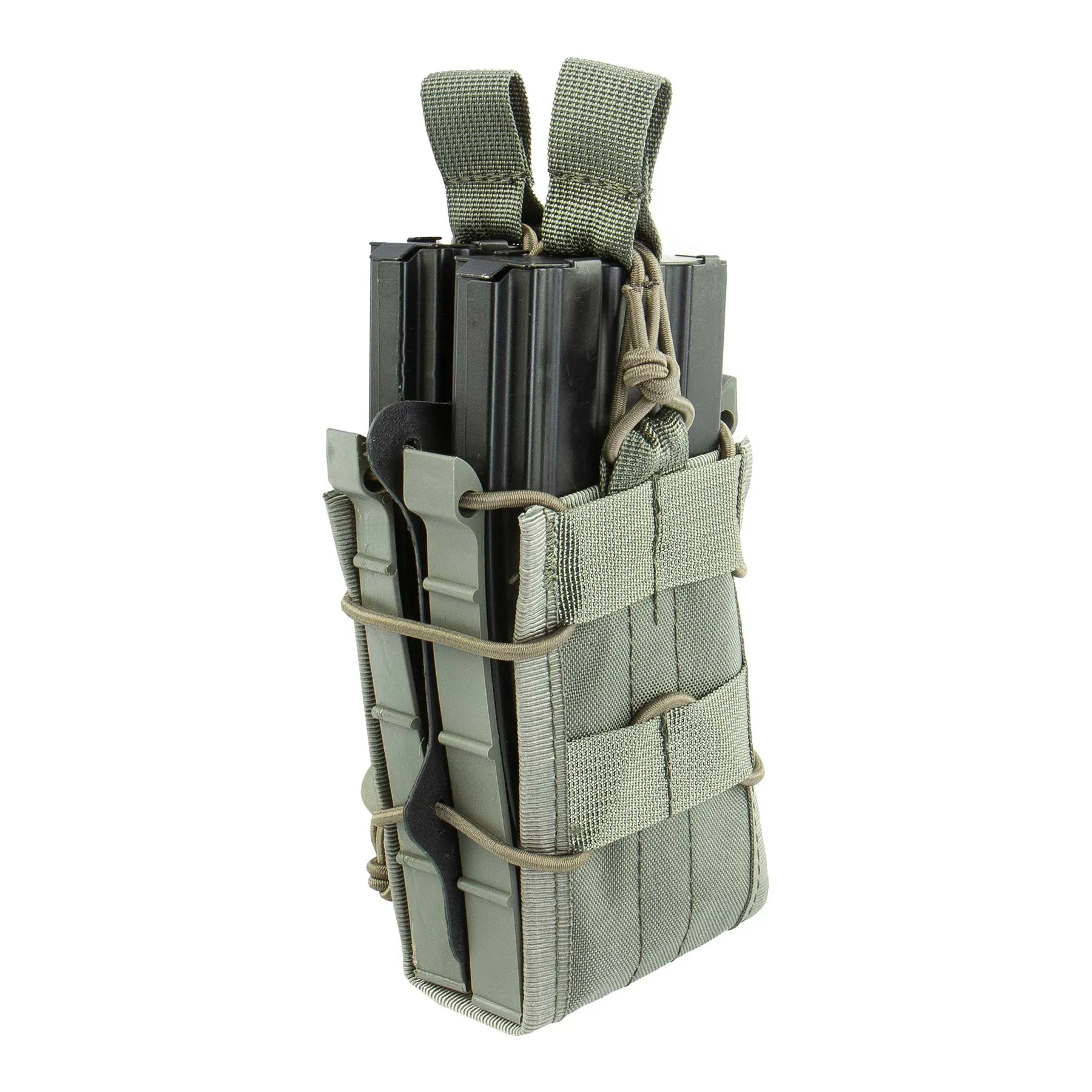 Double Stack Fast M4 Mag Pouch, Foliage Green