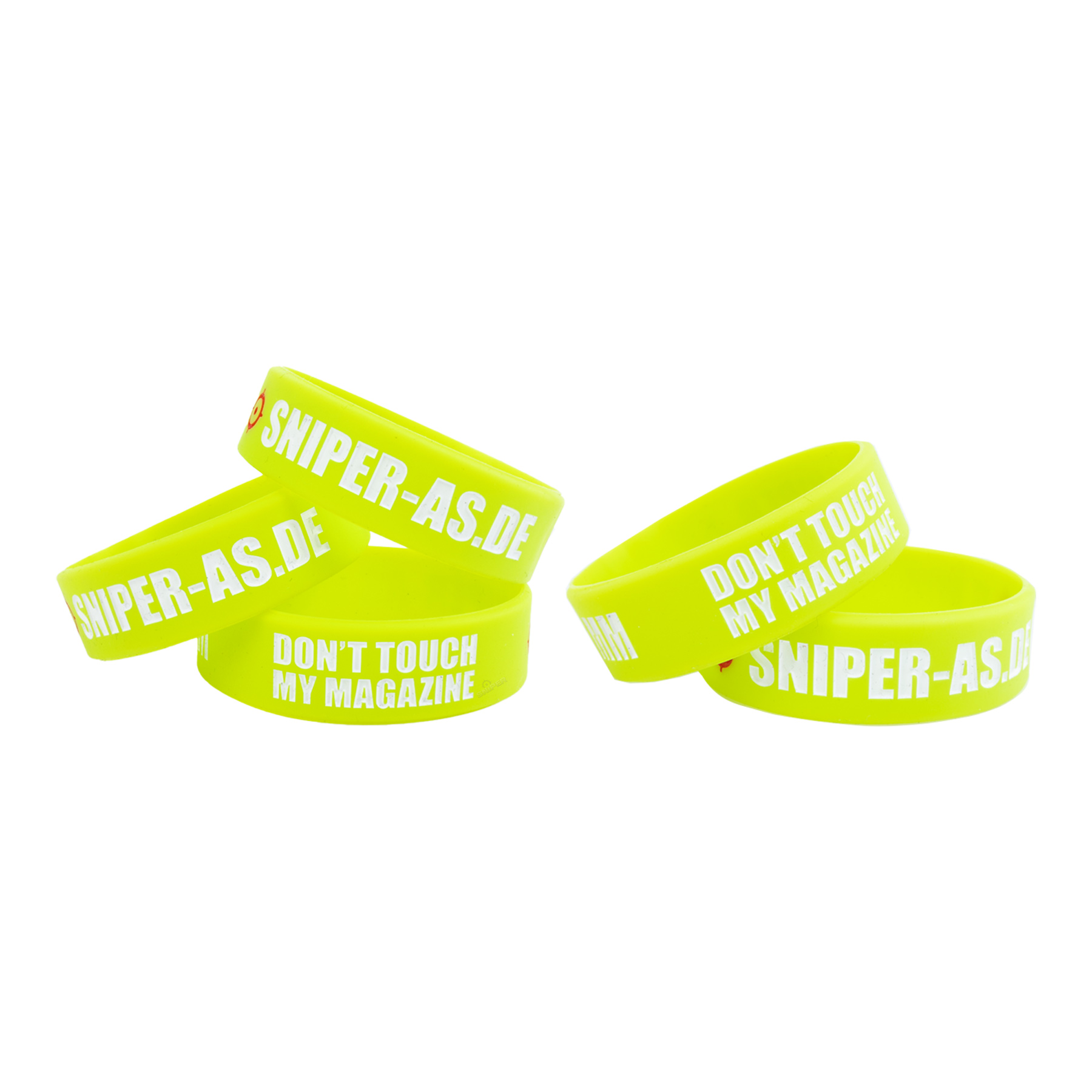 5er Set Sniper AS Magazinbänder, Bracelet, Neon Grün