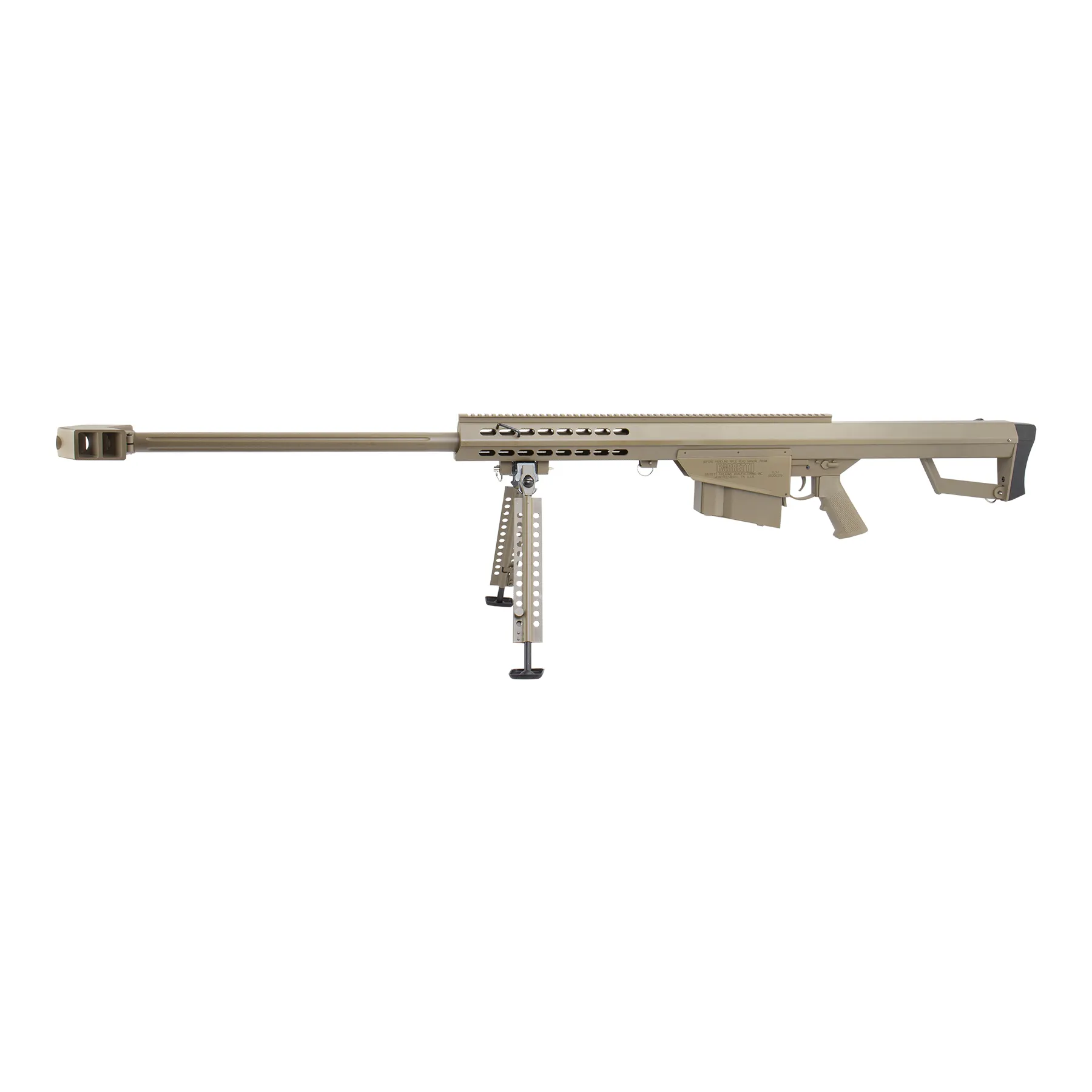 Barrett M82 Scharfschützengewehr w/ Bipod (S)AEG, Tan