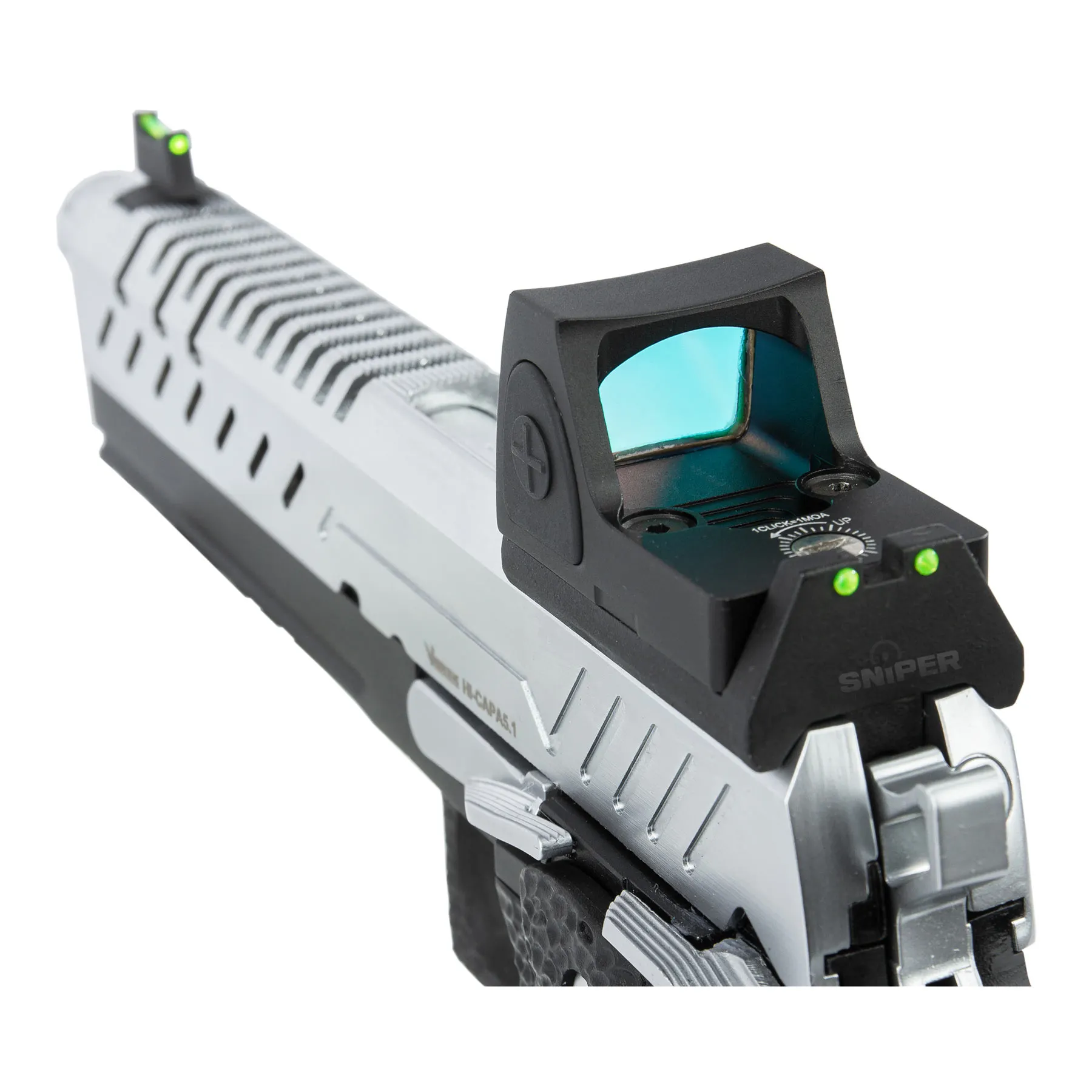 Vorsk Hi-Capa 5.1 BDS Chrome GBB Softair Pistole