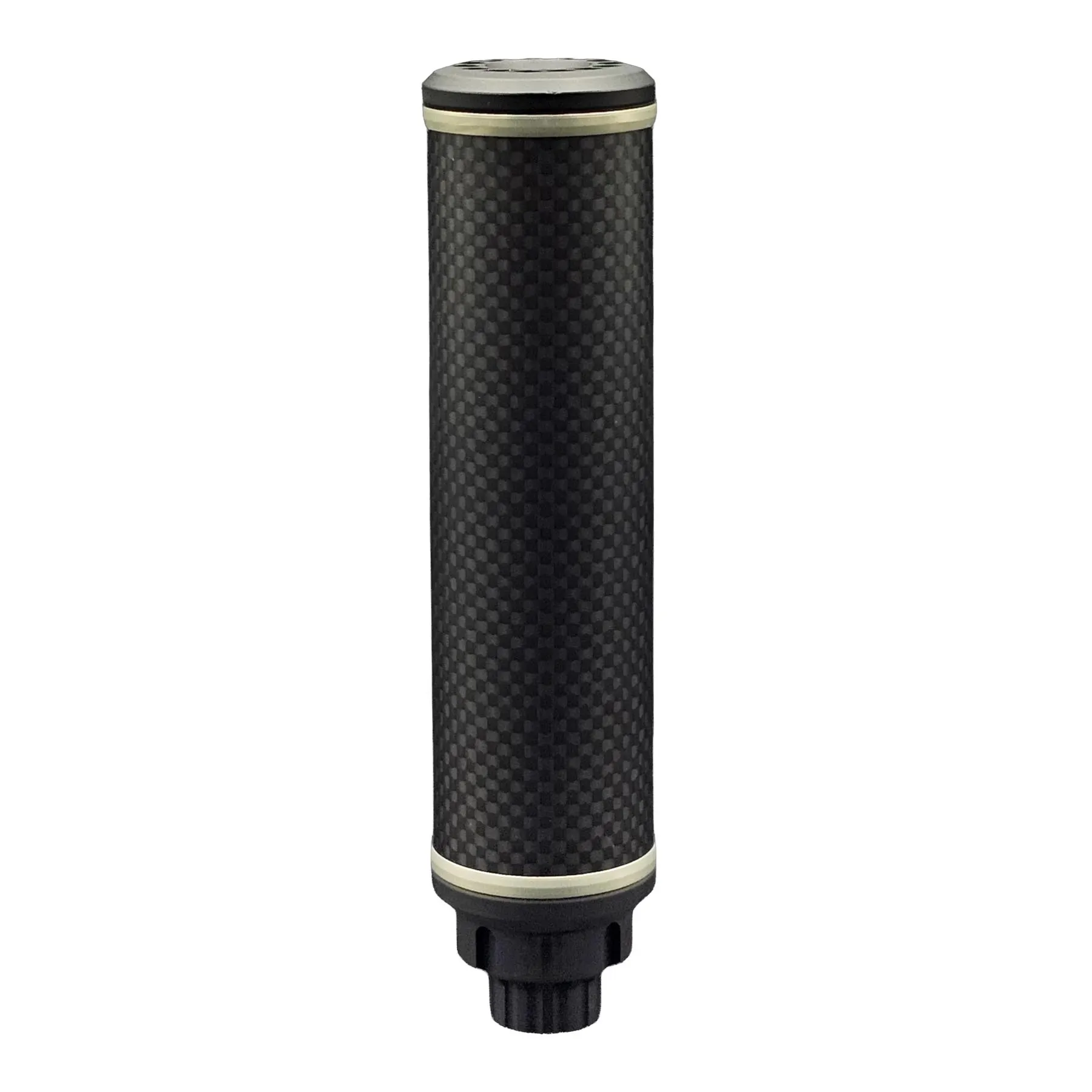 SAC Carbon-CNC Airsoft supressor 12cm 35mm , Silver