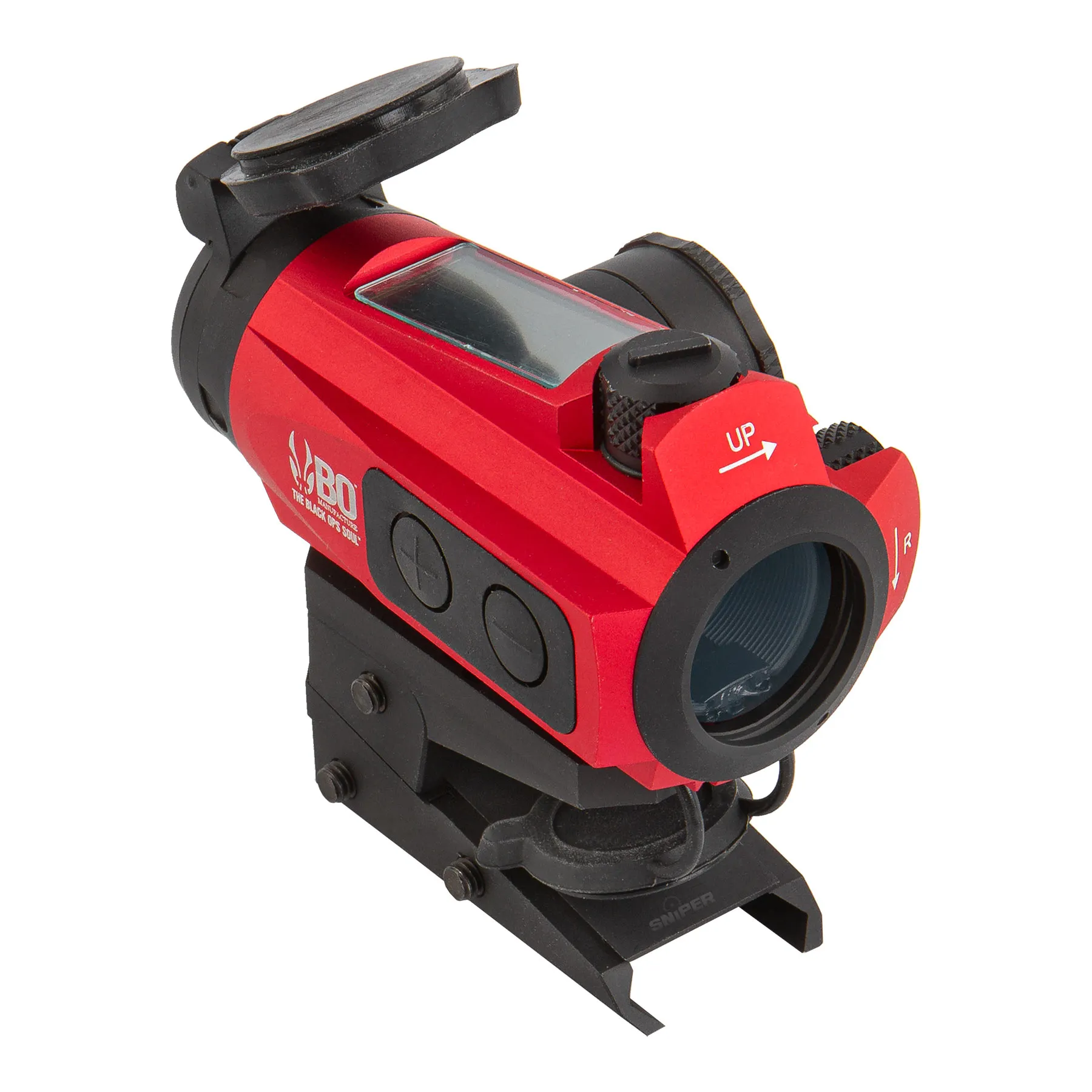 BO Solar Red Dot Visier w/ Adjustable Mount, Red BO Solar Red Dot Visier w/ Adjustable Mount, Red